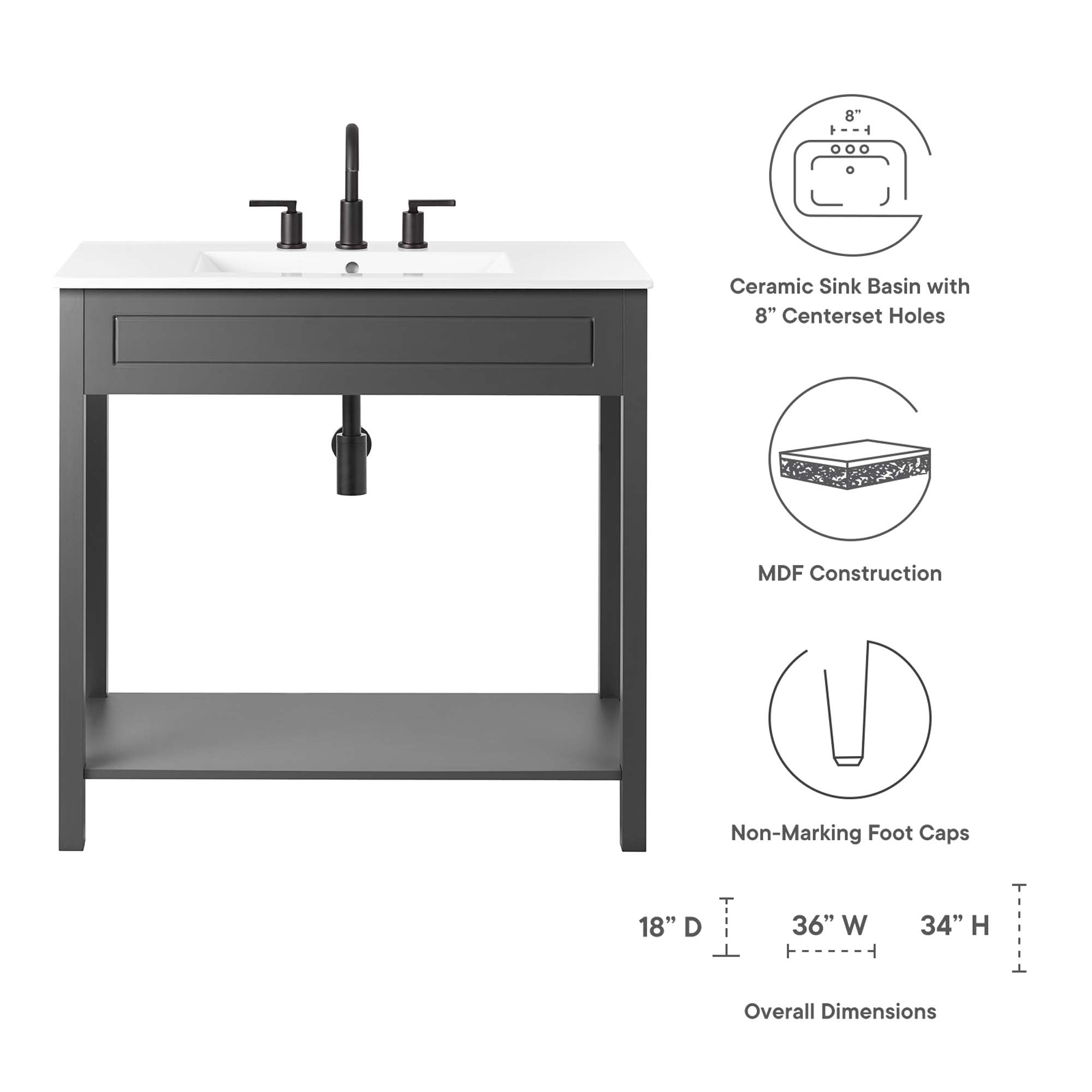 Altura 36" Bathroom Vanity