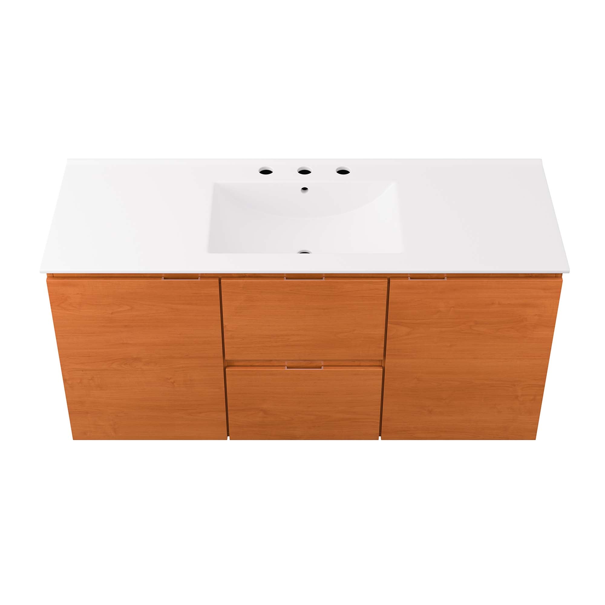 Scenic 48" Wall-Mount Bathroom Vanity