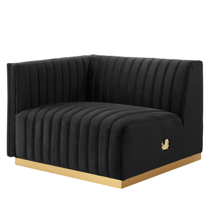 Conjure Channel Tufted Performance Velvet Loveseat