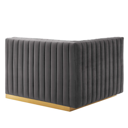 Conjure Channel Tufted Performance Velvet Loveseat