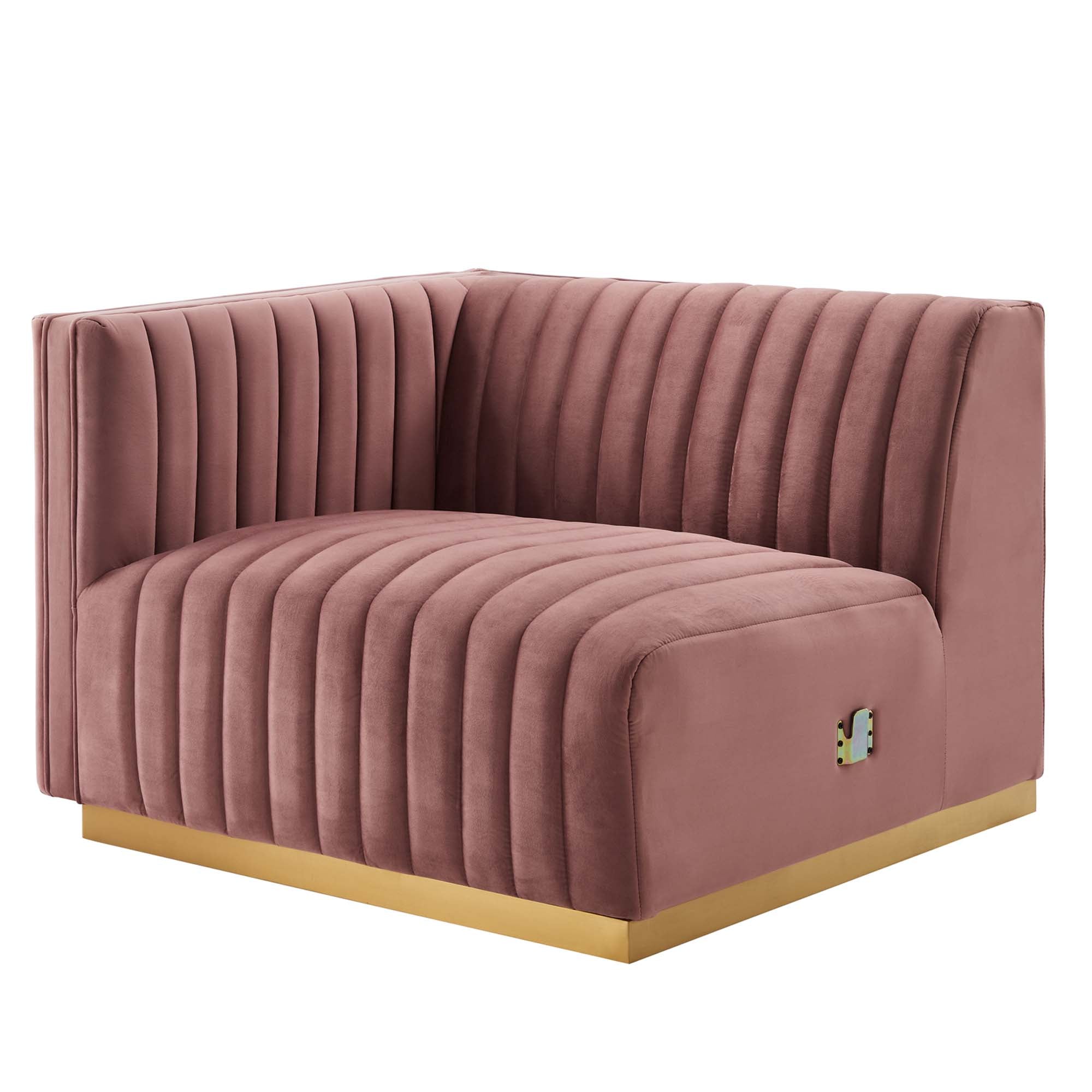 Conjure Channel Tufted Performance Velvet Sofa