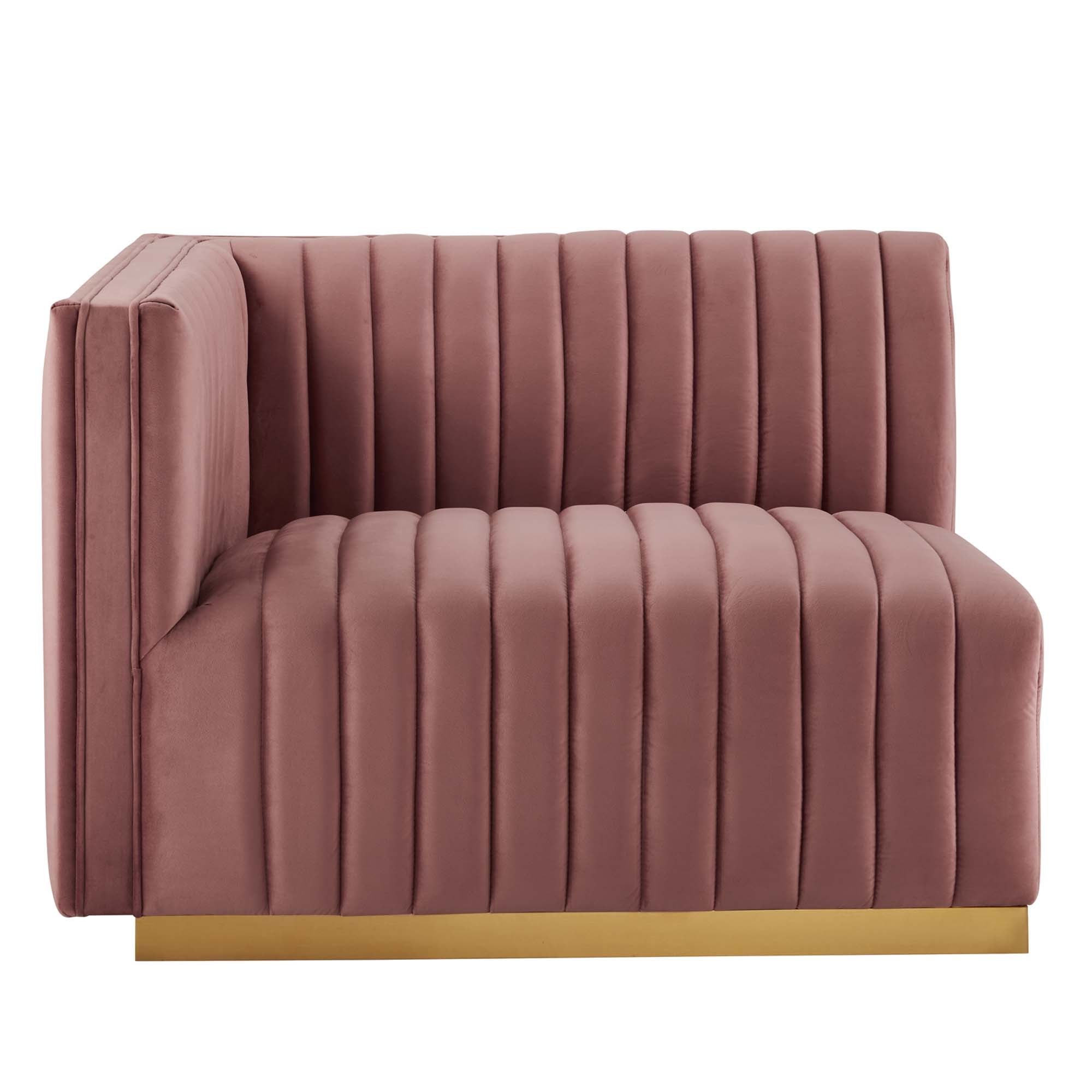 Conjure Channel Tufted Performance Velvet Sofa