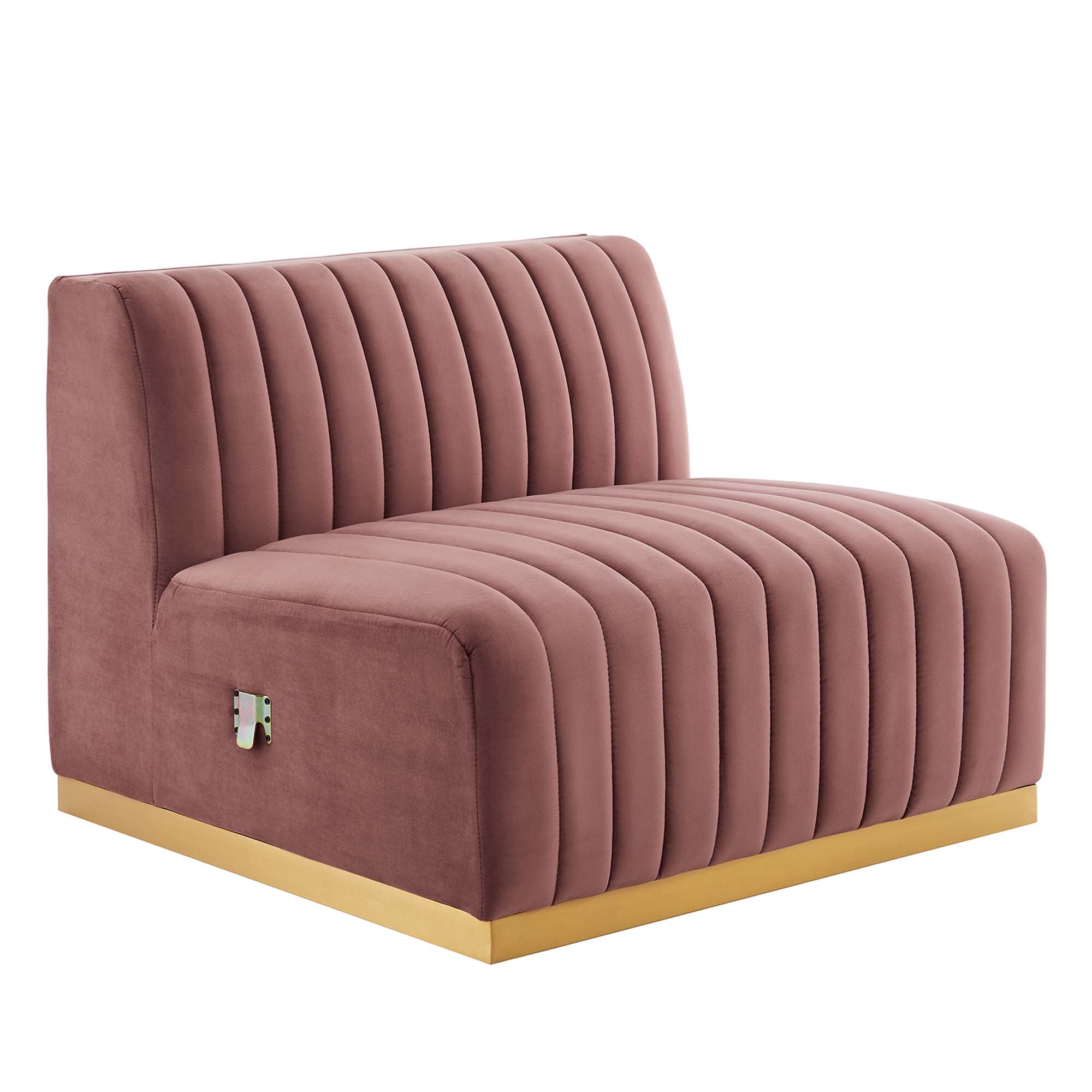 Conjure Channel Tufted Performance Velvet Sofa