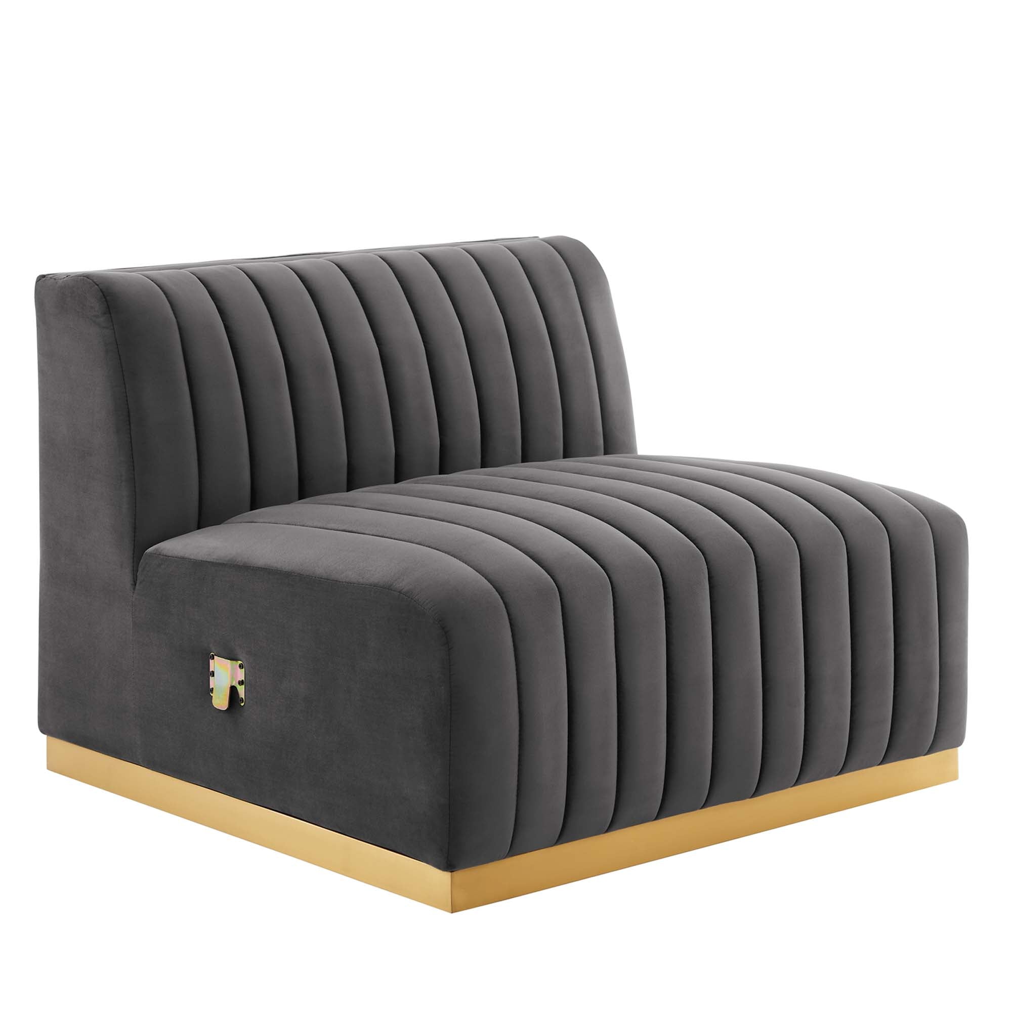 Conjure Channel Tufted Performance Velvet Sofa