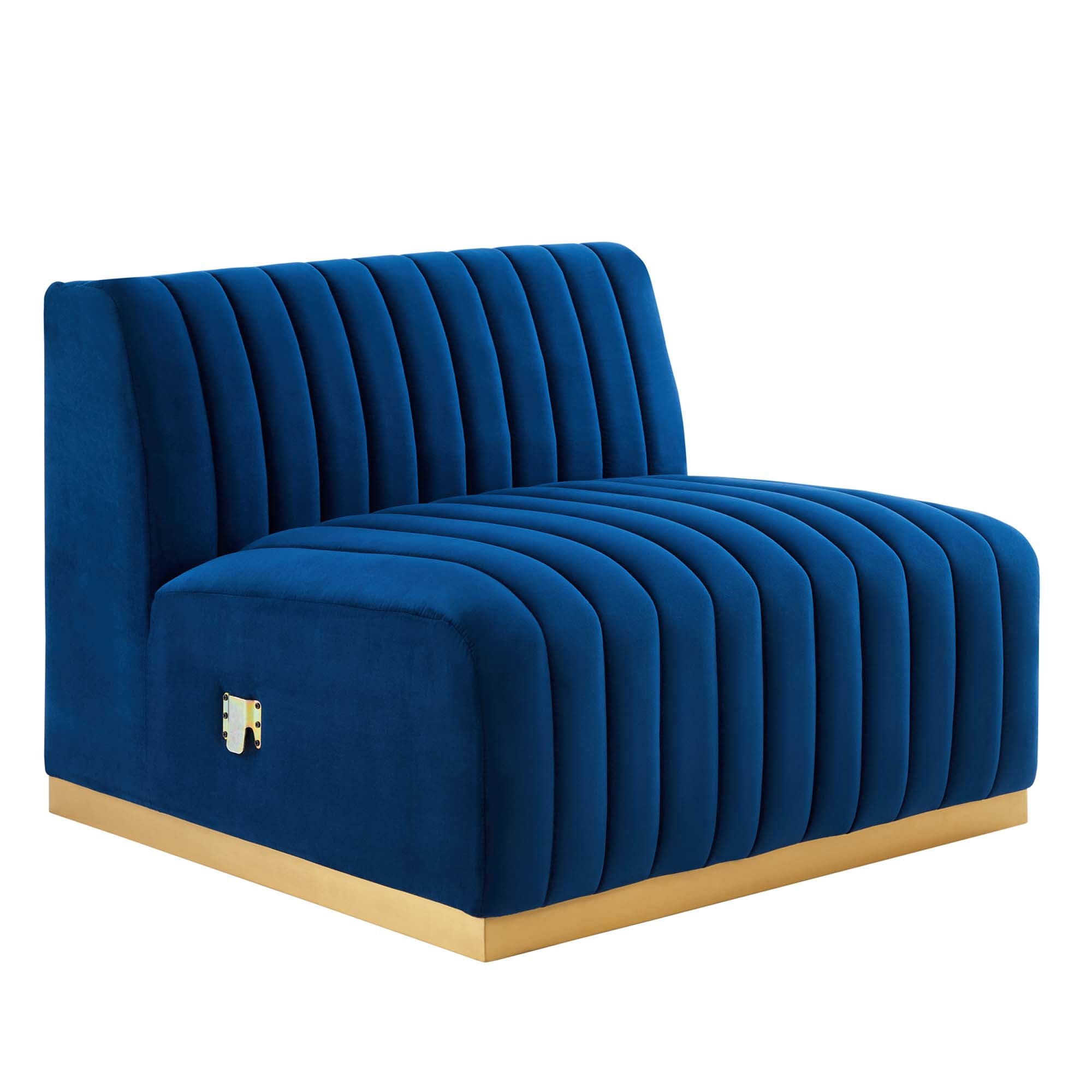 Conjure Channel Tufted Performance Velvet Sofa