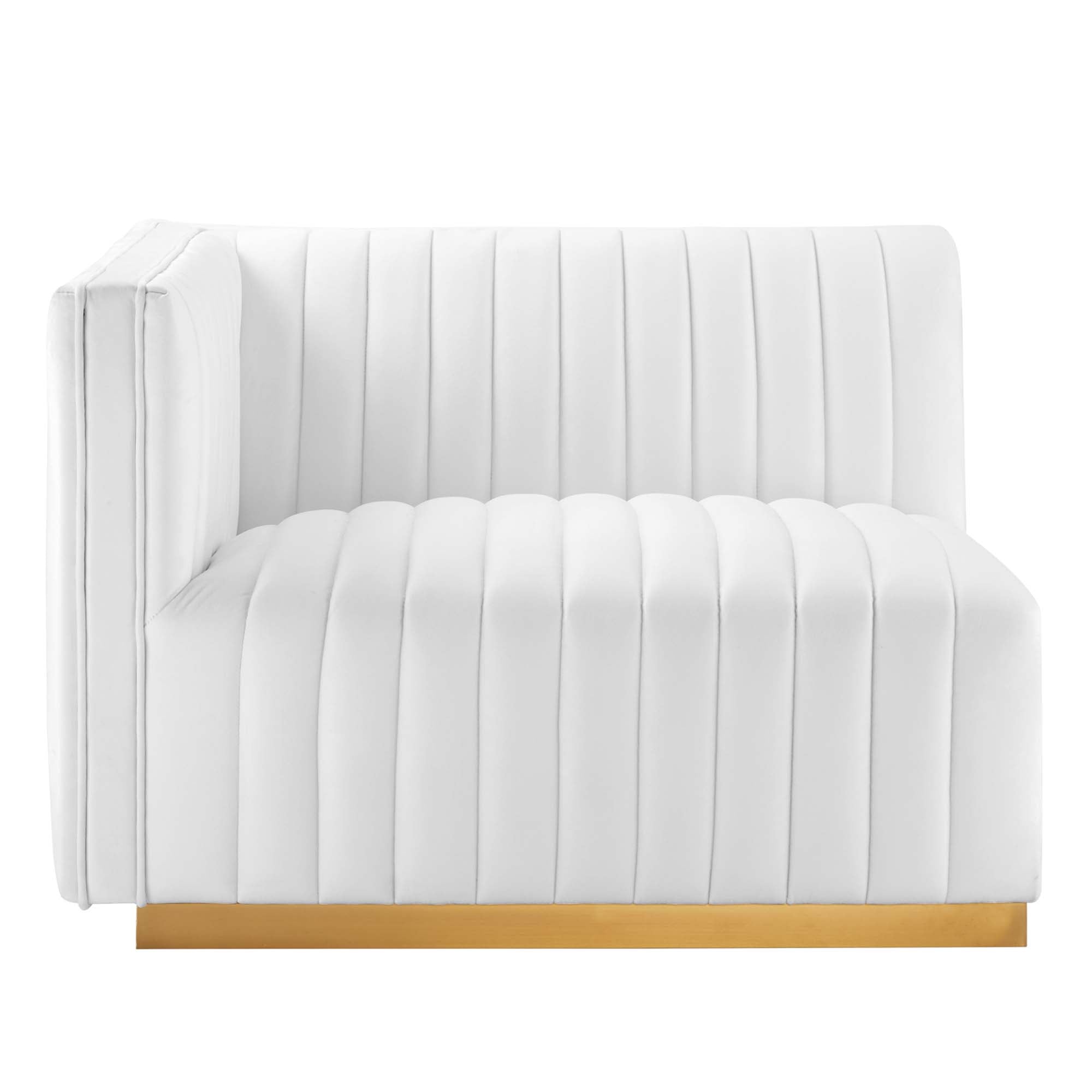 Conjure Channel Tufted Performance Velvet Sofa