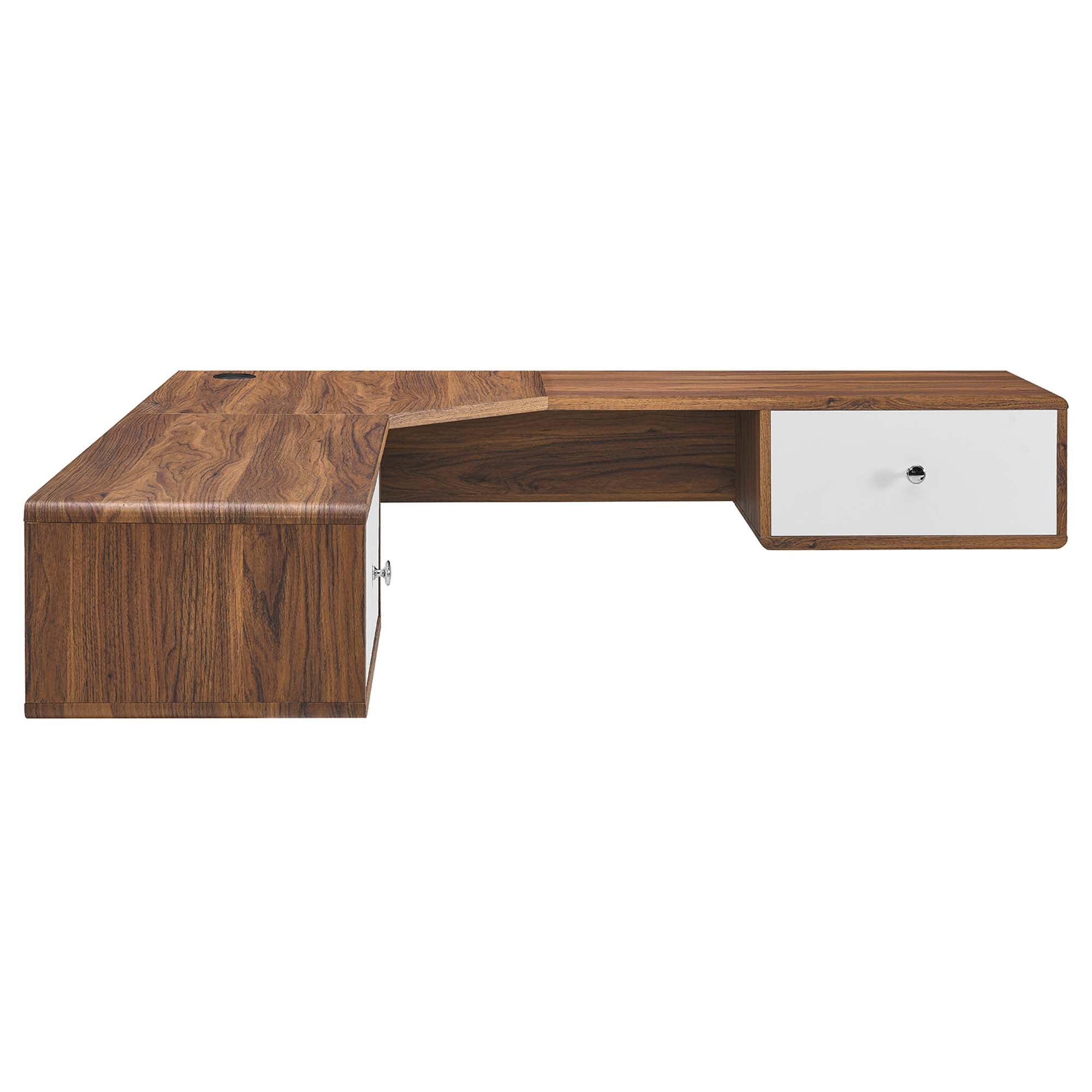 Transmit 55" Wall Mount Corner Wood Office Desk