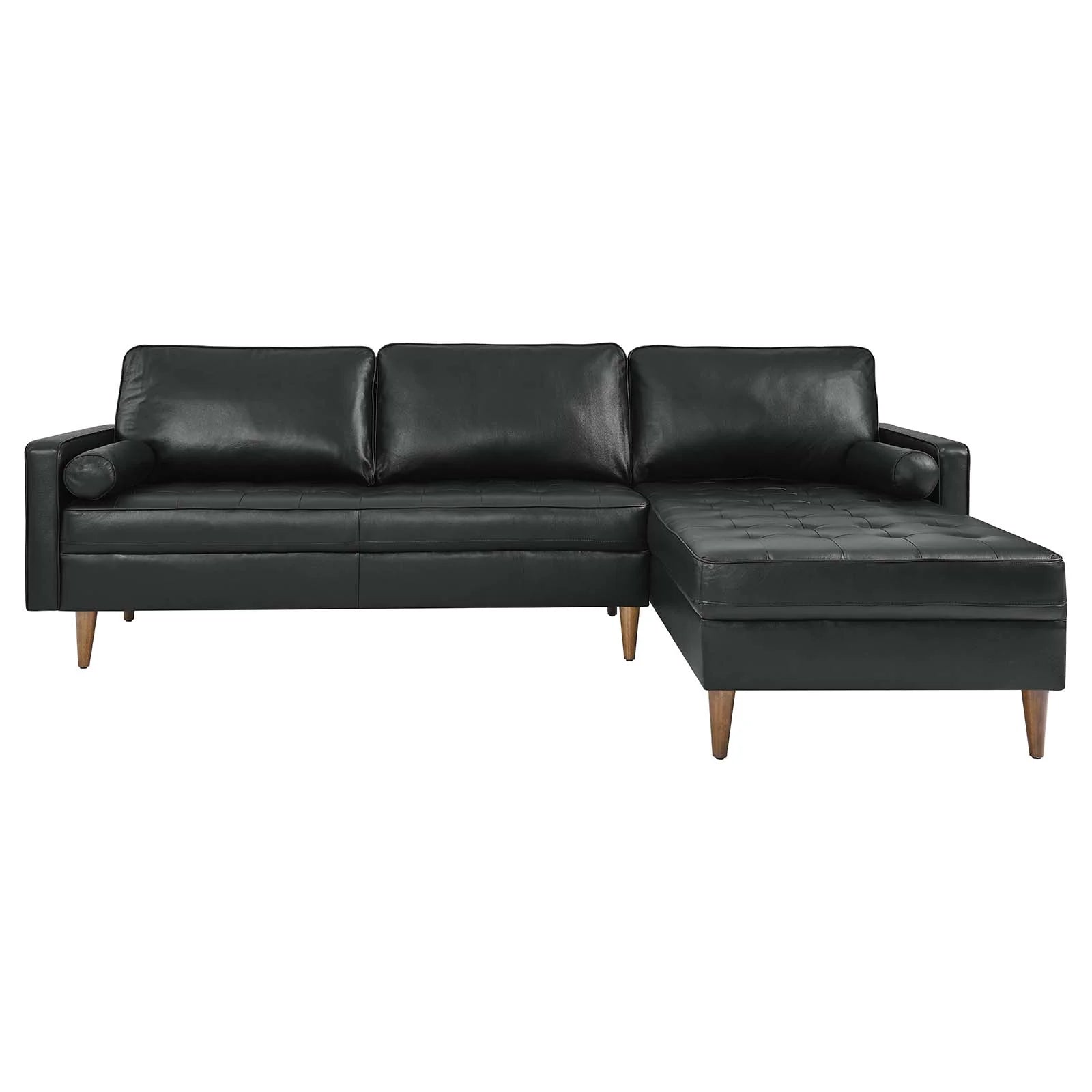 Wren 98" Leather Sectional Sofa