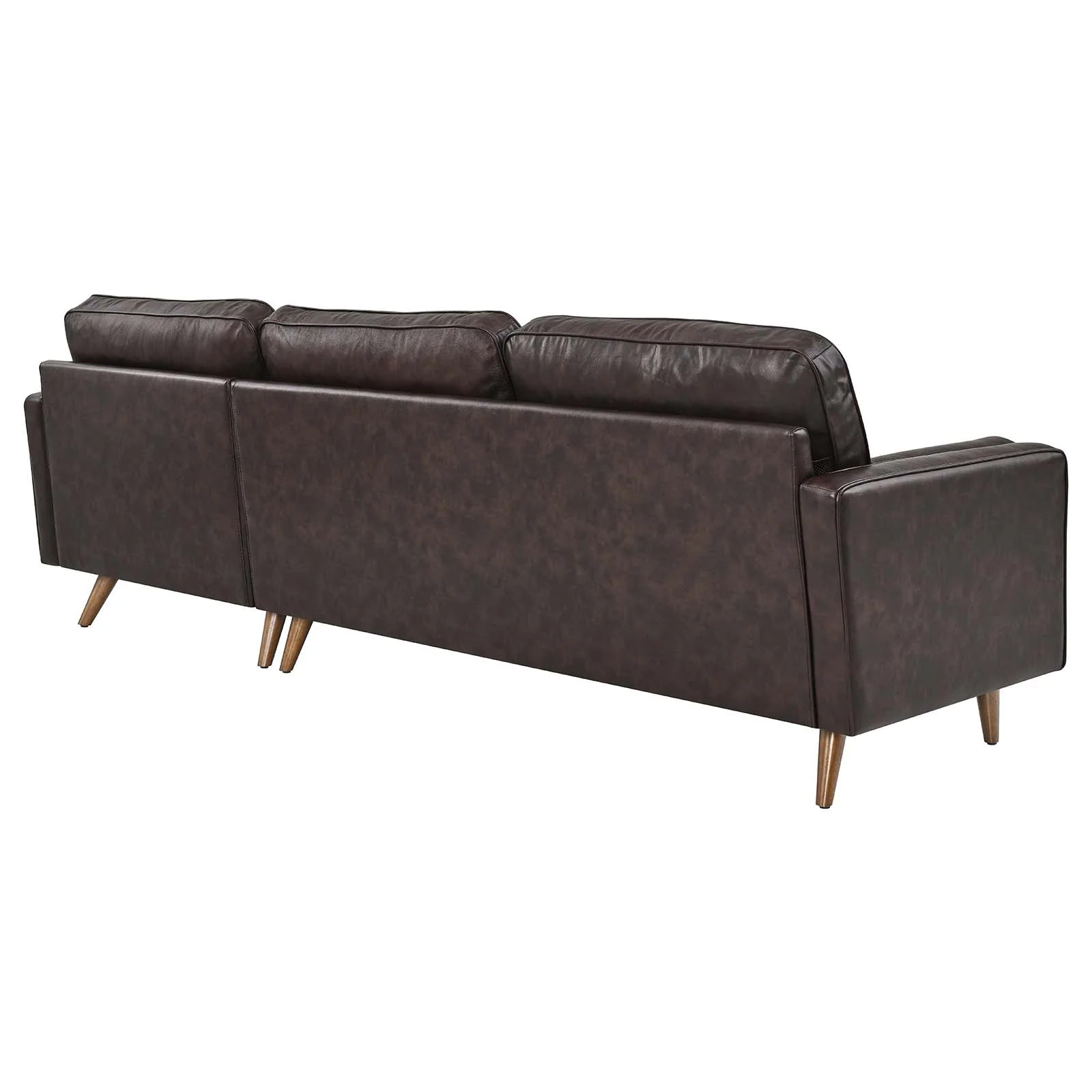 Wren 98" Leather Sectional Sofa