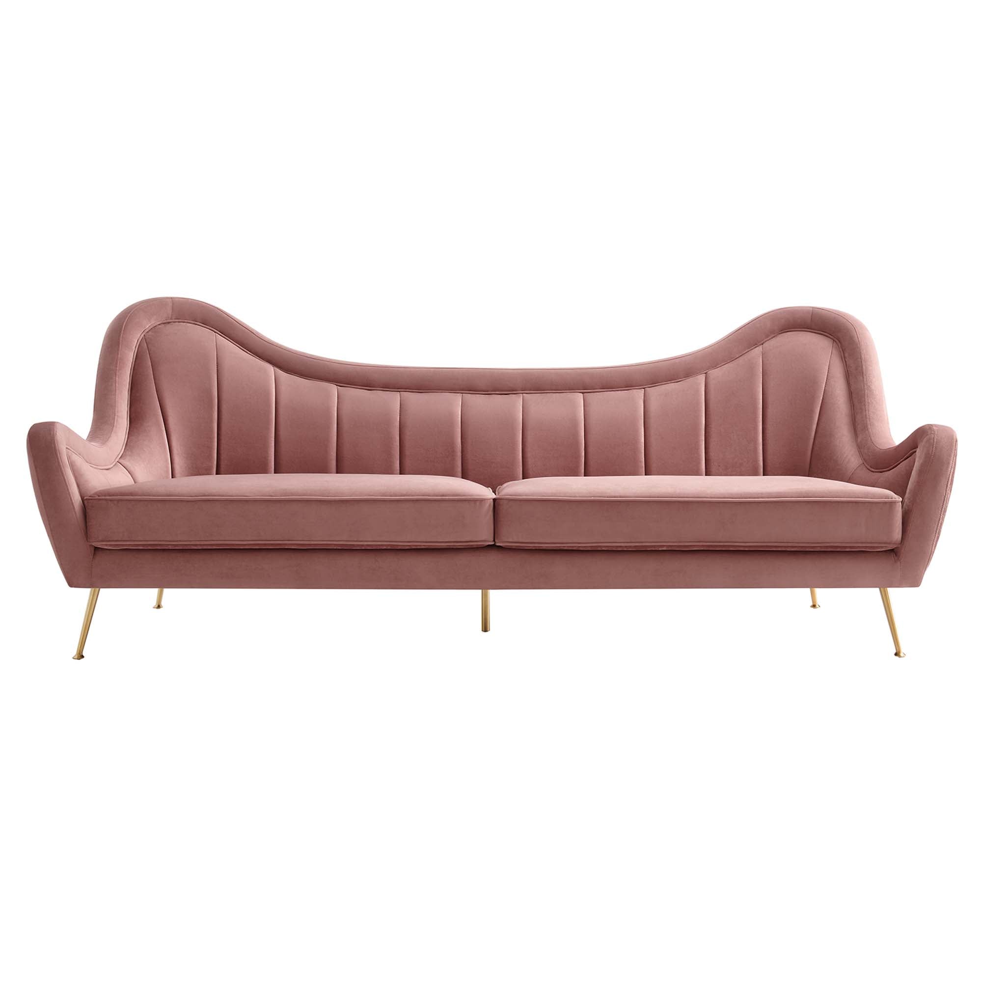 Cheshire Channel Tufted Performance Velvet Sofa