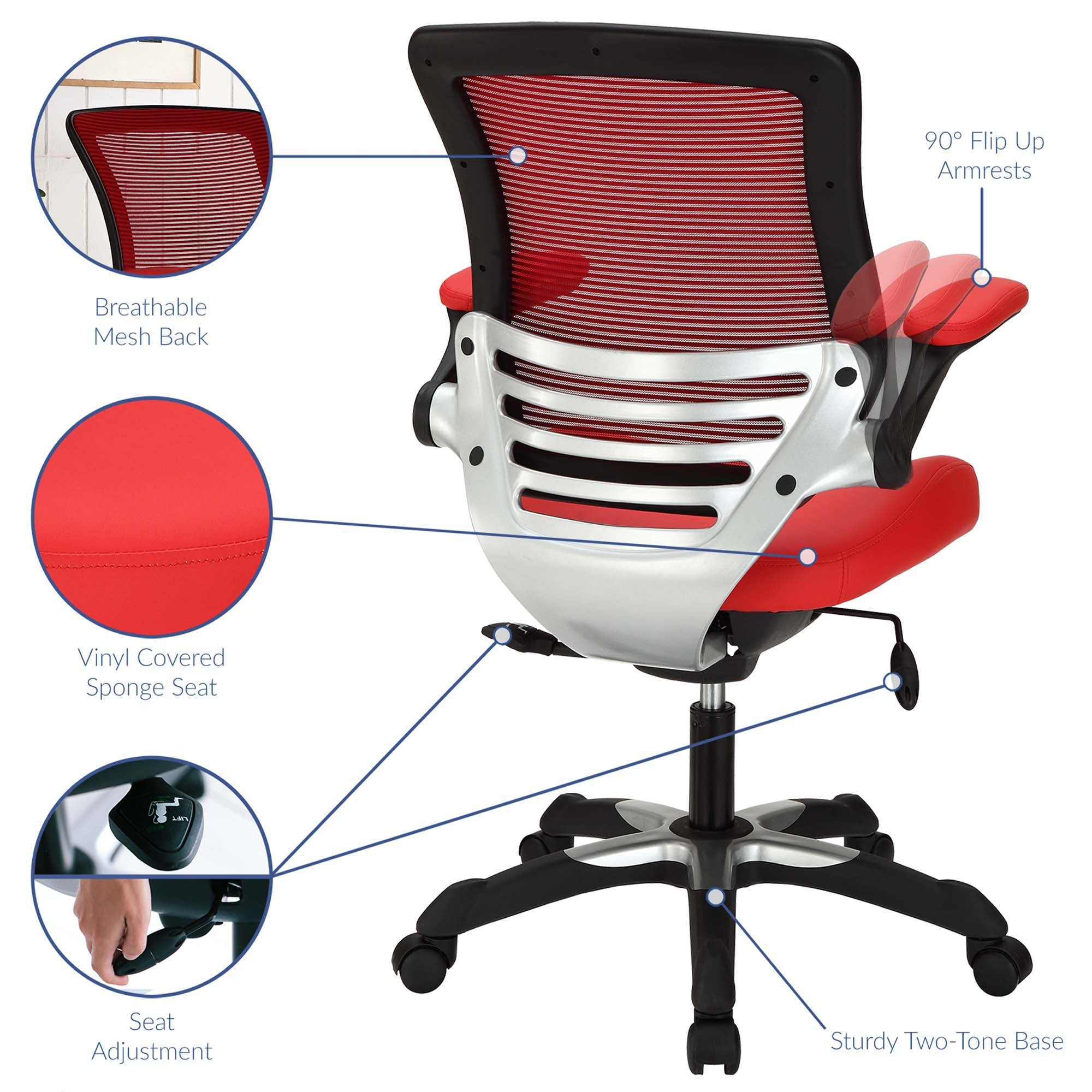 Edge Vinyl Office Chair