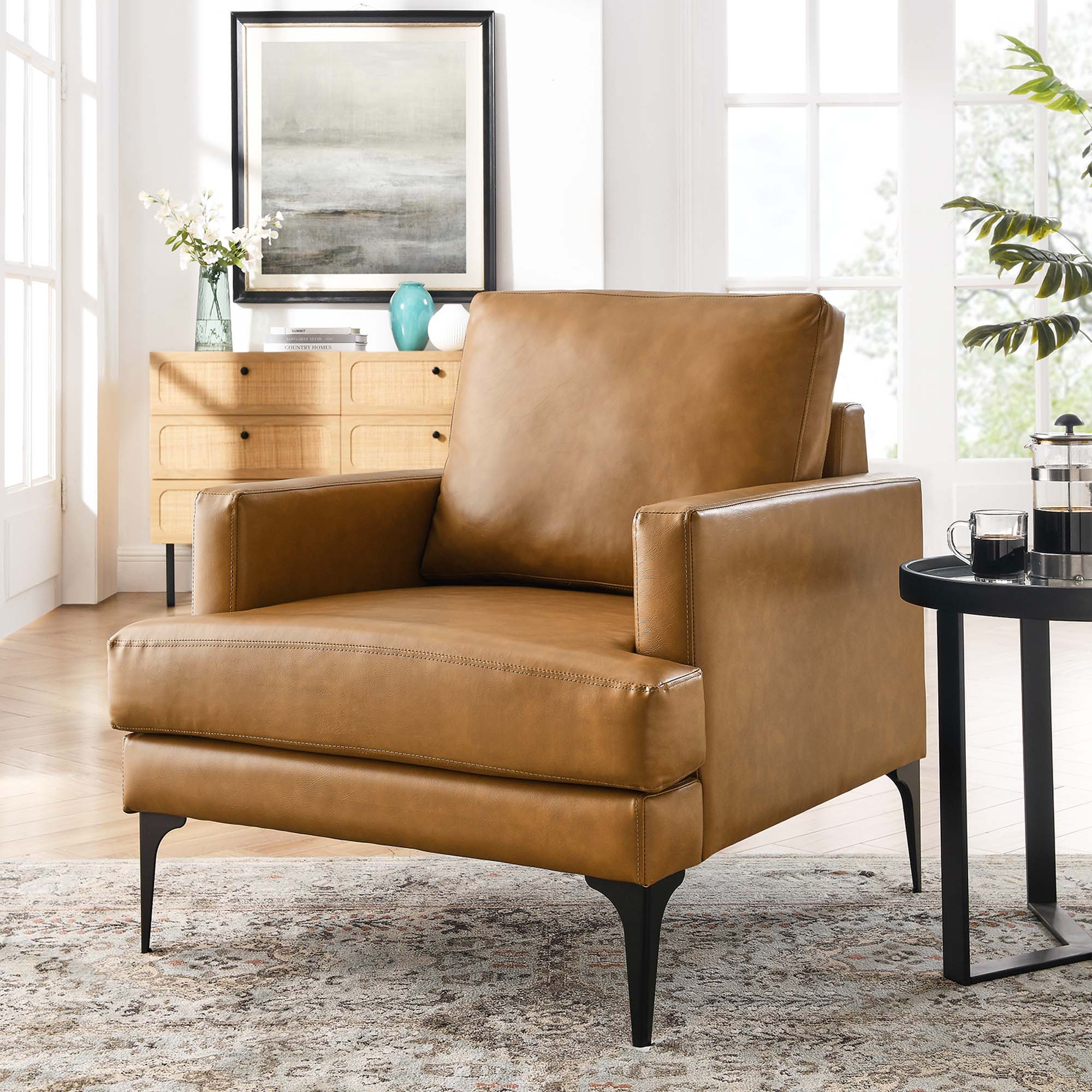 Evermore Vegan Leather Armchair