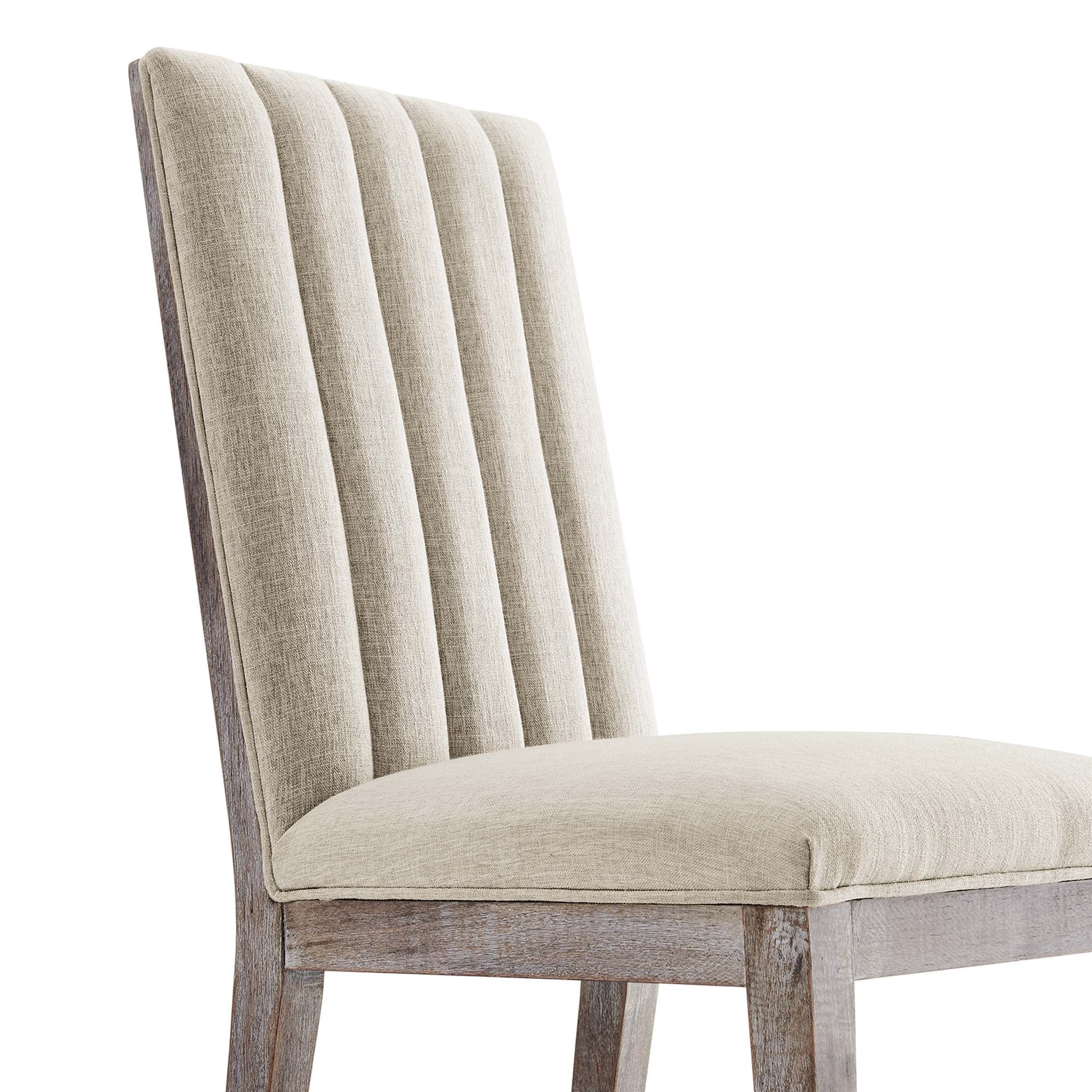 Maisonette French Vintage Tufted Fabric Fabric Dining Side Chair