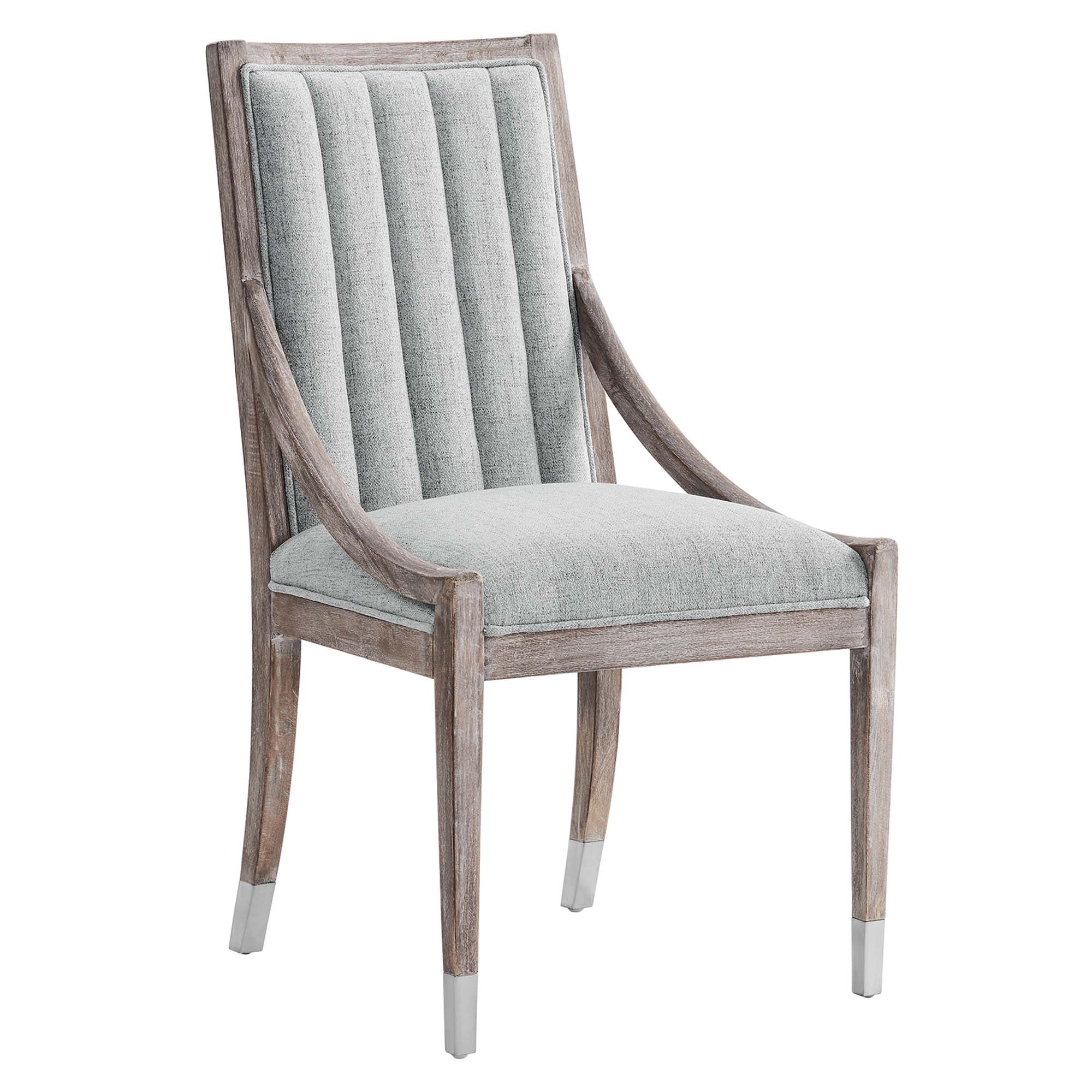 Maison French Vintage Tufted Fabric Fabric Dining Armchair