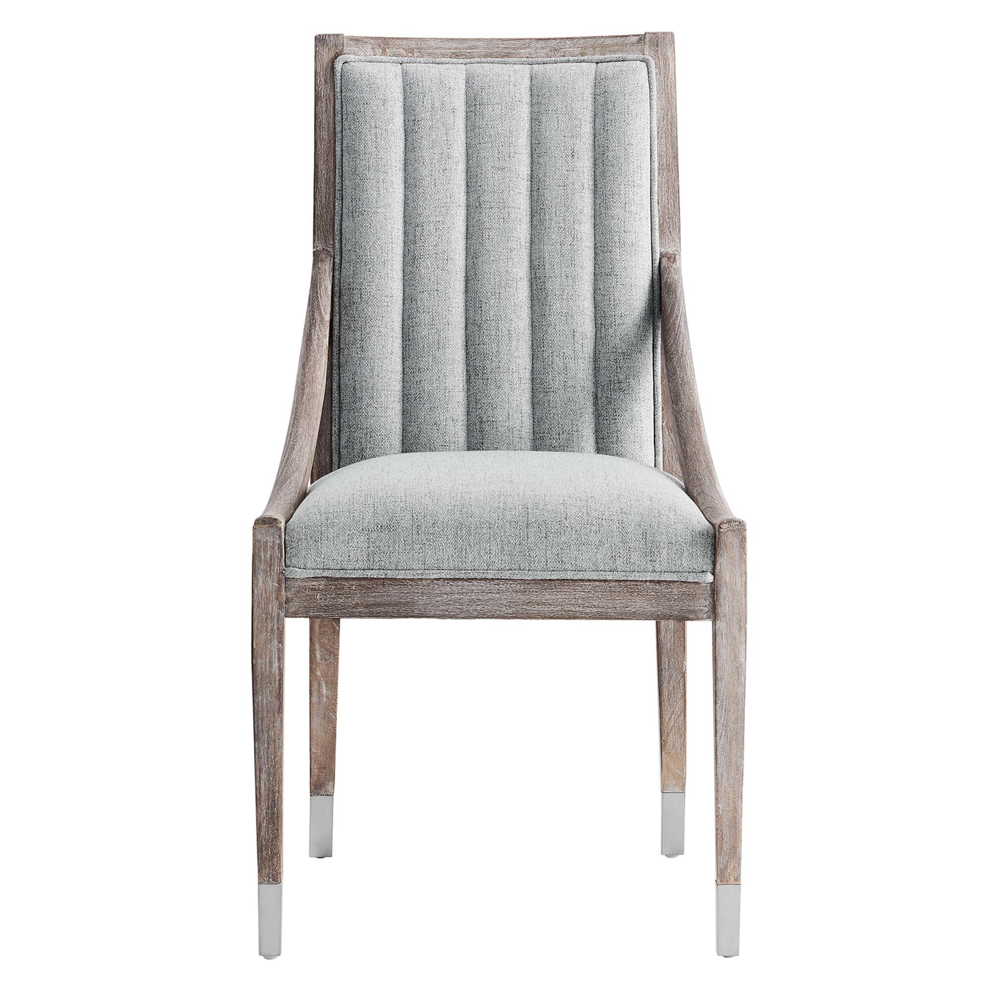 Maison French Vintage Tufted Fabric Fabric Dining Armchair