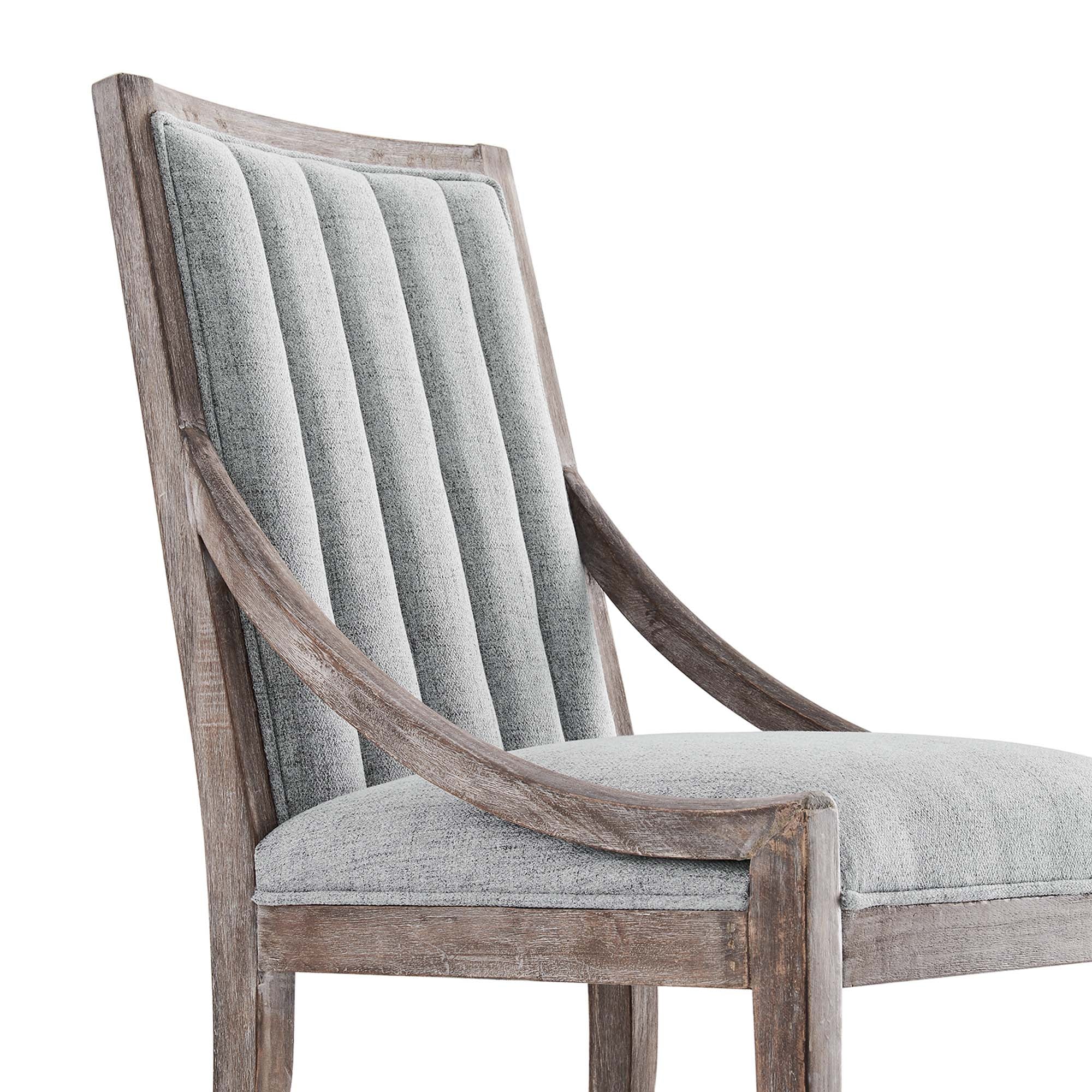 Maison French Vintage Tufted Fabric Fabric Dining Armchair