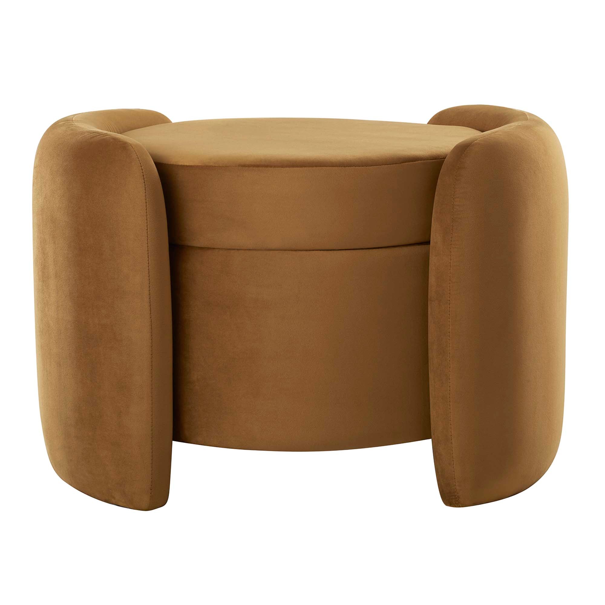 Nebula Upholstered Performance Velvet Ottoman