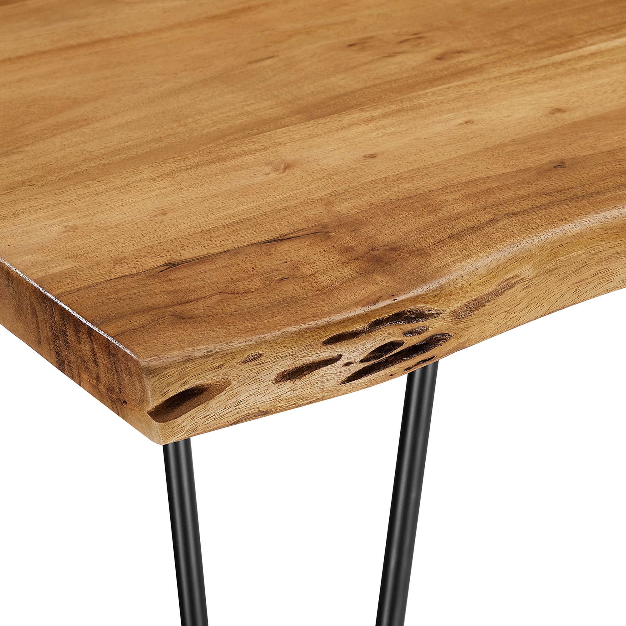 Ardor 60" Live Edge Acacia Wood Acacia Wood Dining Table