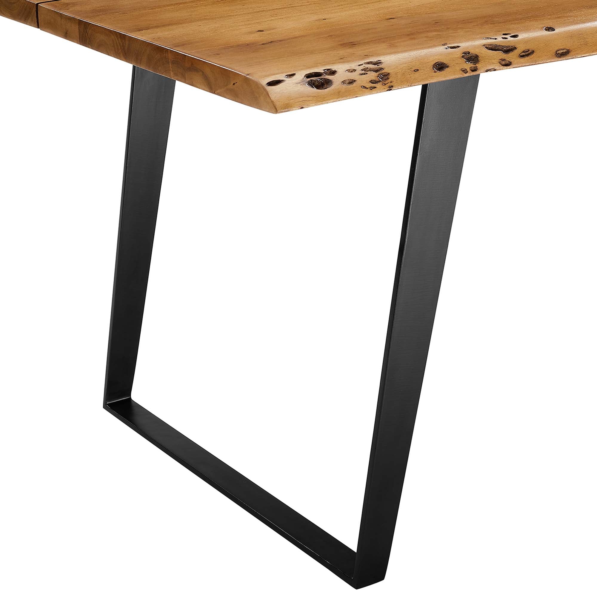 Viggo 74" Live Edge Acacia Wood Dining Table