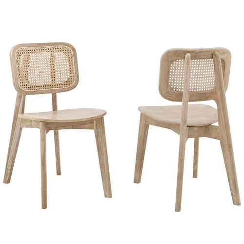 Habitat Gray Wood Dining Side Chair Set of 2