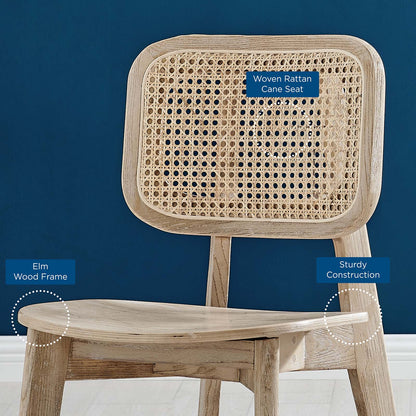 Habitat Gray Wood Dining Side Chair Set of 2