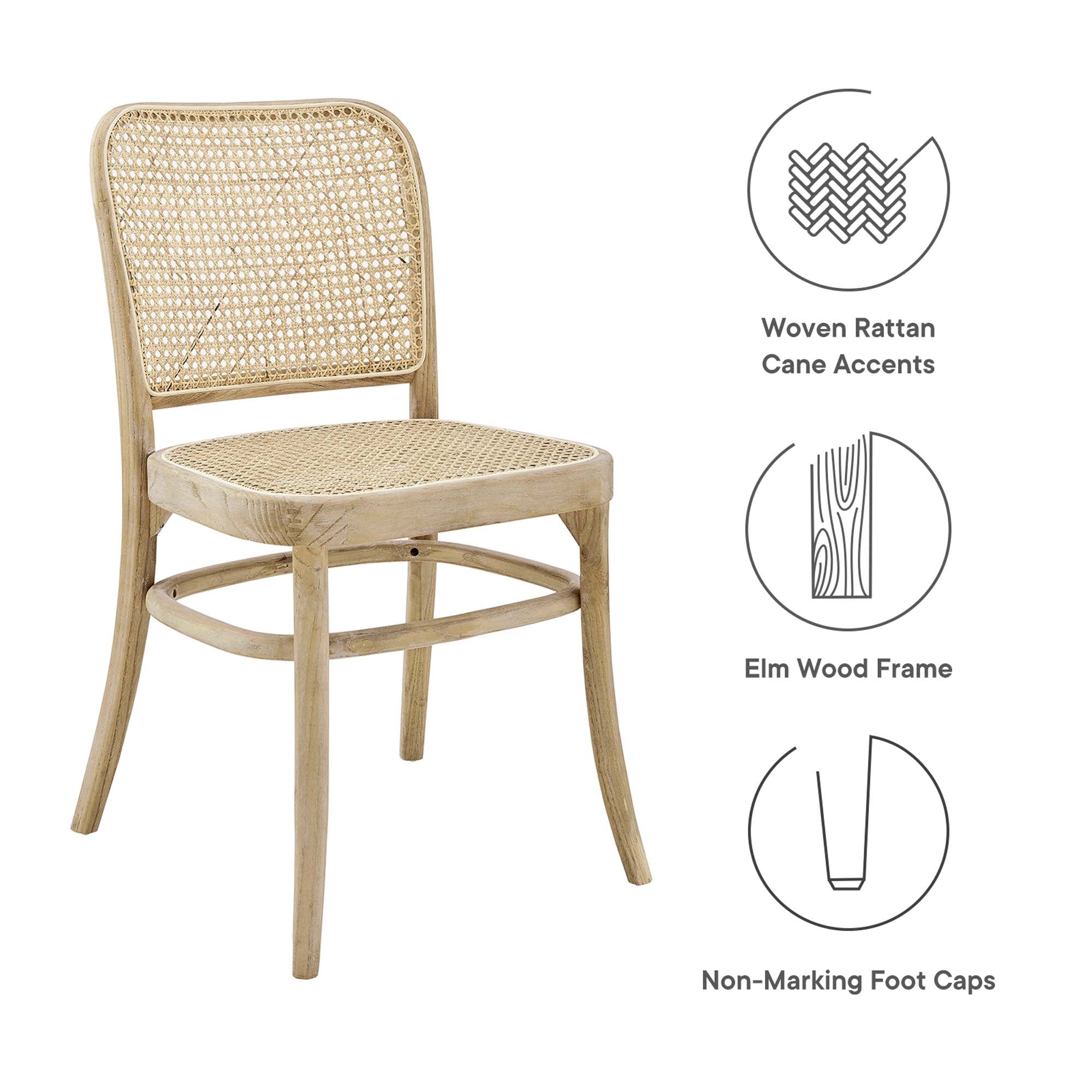 Winona Wood Dining Side Chair Set of 2