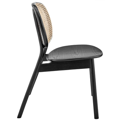 Malina Black Wood Dining Side Chair Set of 2