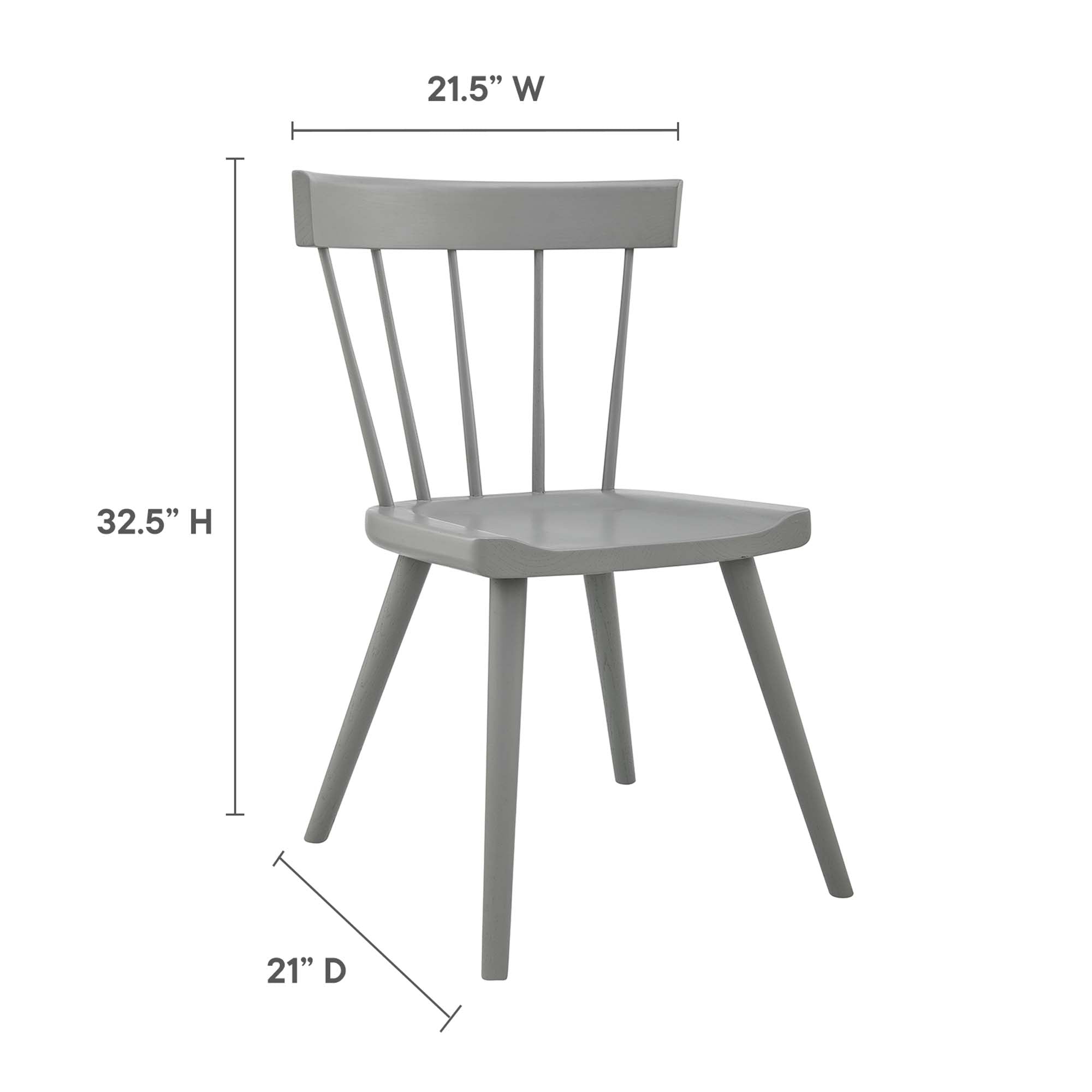 Sutter Wood Dining Side Chair Set of 2