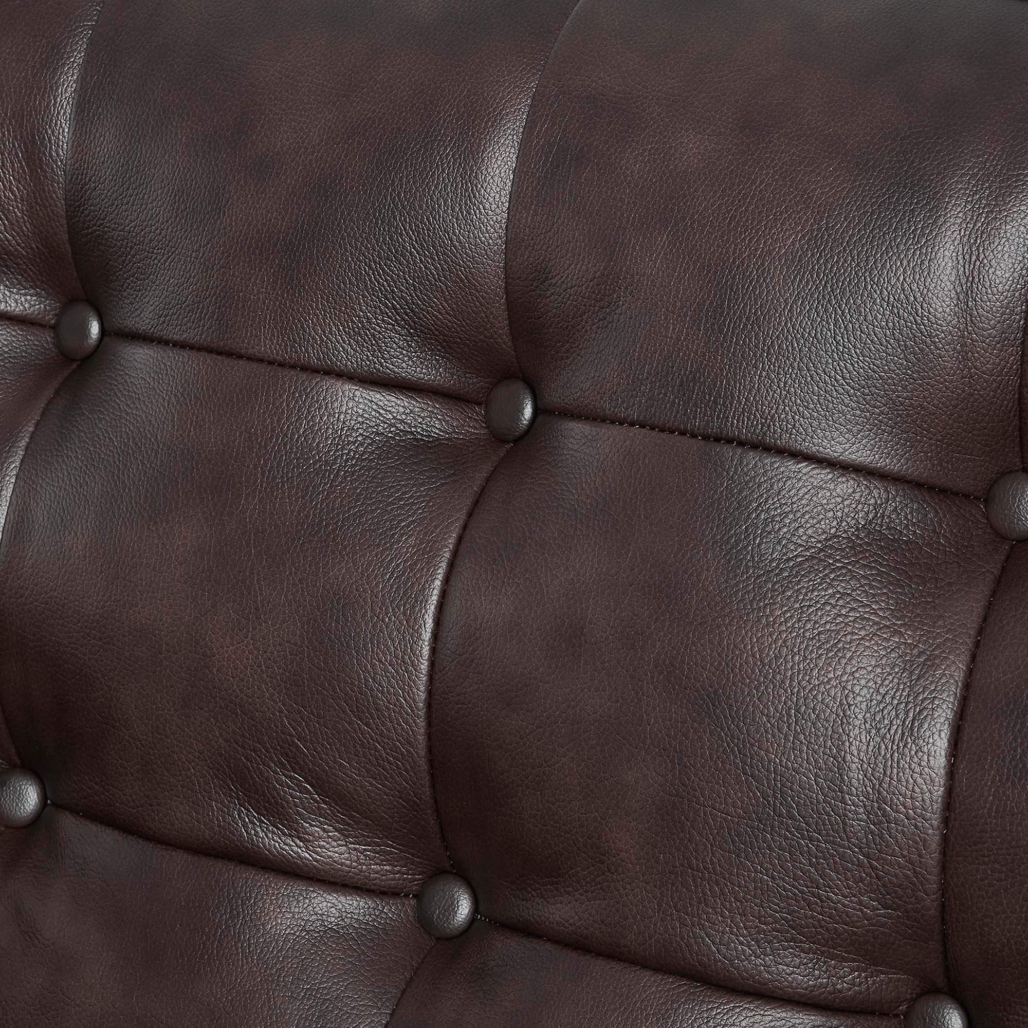 Exalt Tufted Leather Sofa