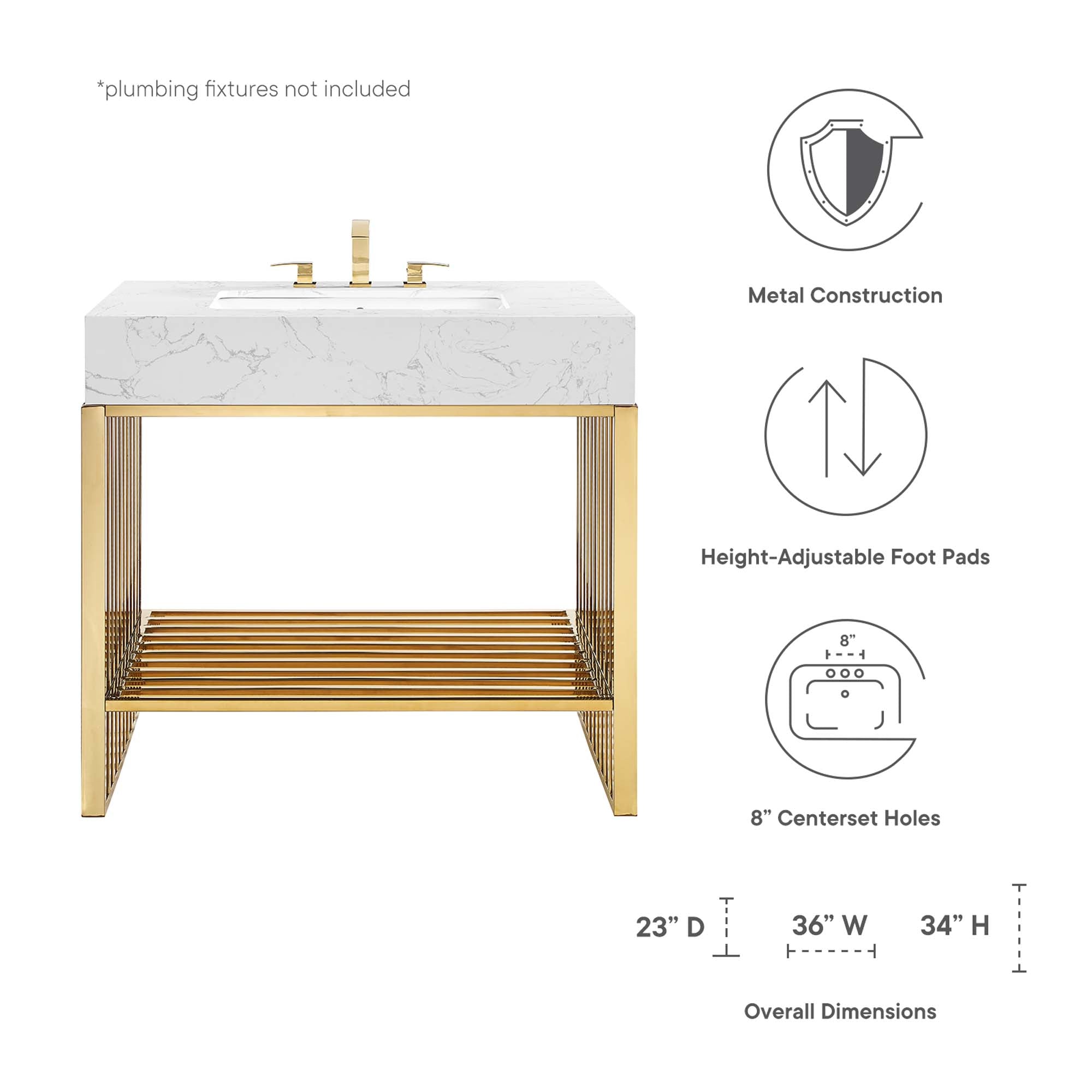 Gridiron 36" Bathroom Vanity