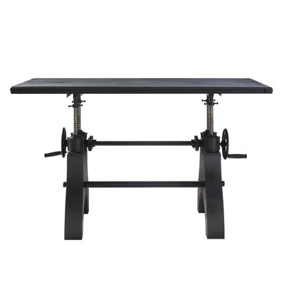 Genuine 60" Crank Adjustable Height Dining Table and Computer Desk