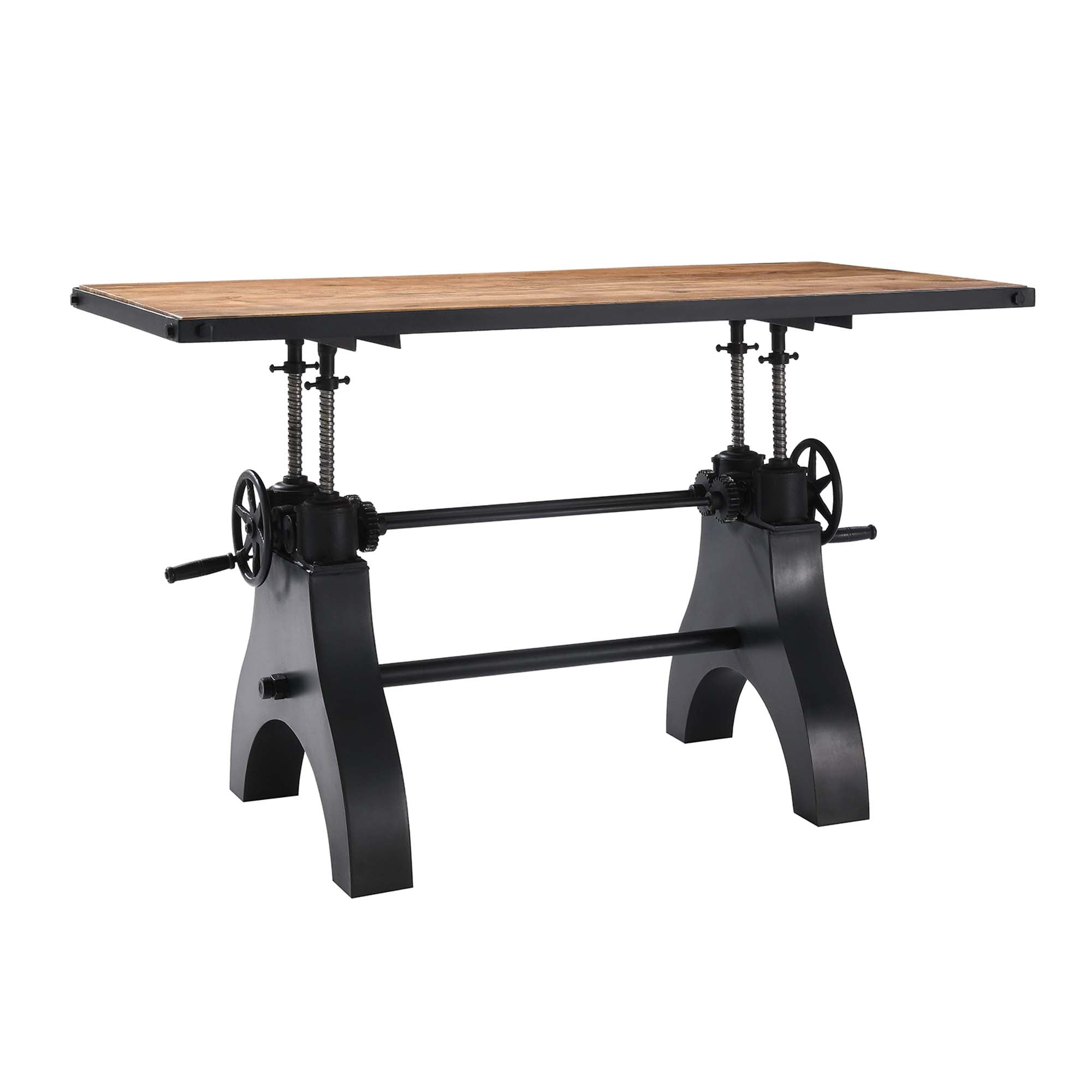 Genuine 60" Crank Adjustable Height Dining Table and Computer Desk