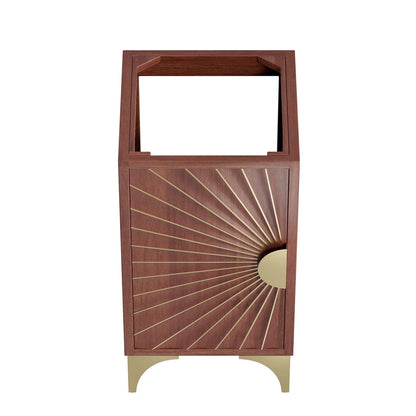 Daylight 18" Walnut Bathroom Vanity Cabinet