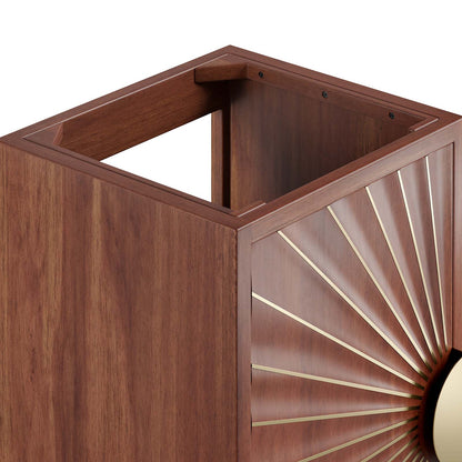 Daylight 18" Walnut Bathroom Vanity Cabinet