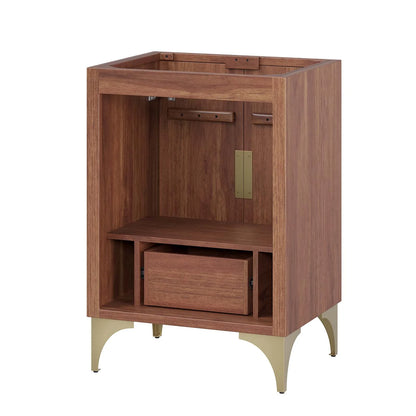 Daylight 24" Walnut Bathroom Vanity Cabinet