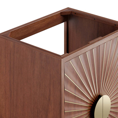 Daylight 24" Walnut Bathroom Vanity Cabinet