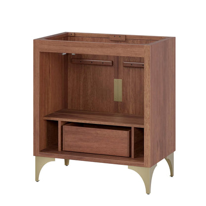 Daylight 30" Walnut Bathroom Vanity Cabinet