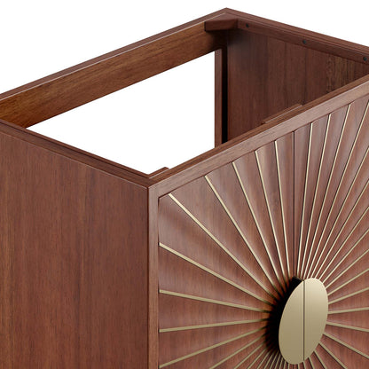 Daylight 30" Walnut Bathroom Vanity Cabinet