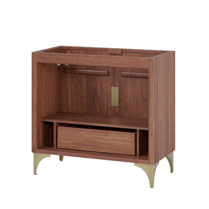 Daylight 36" Walnut Bathroom Vanity Cabinet