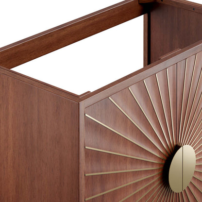 Daylight 36" Walnut Bathroom Vanity Cabinet