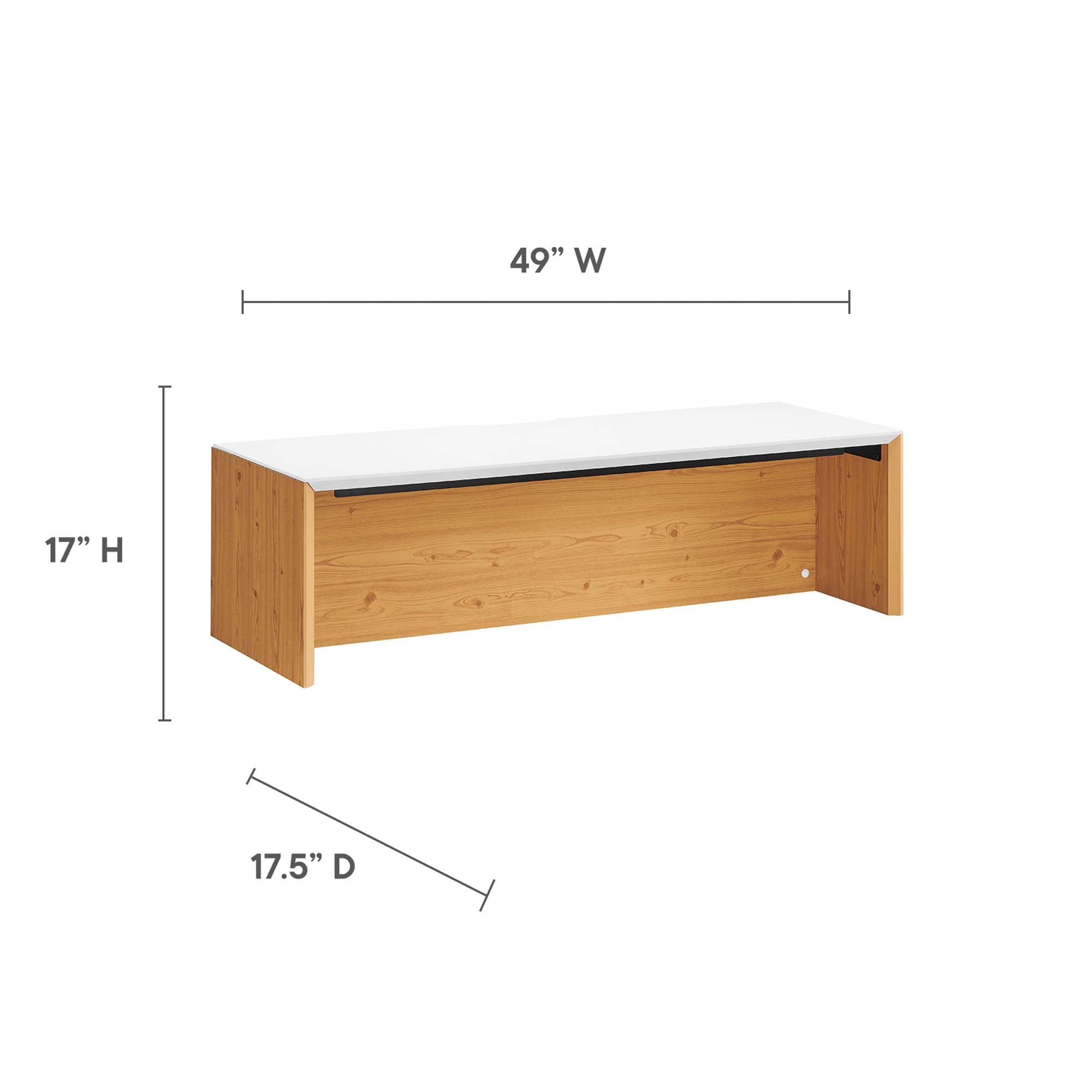 Kinetic 49" Wall-Mount Office Desk