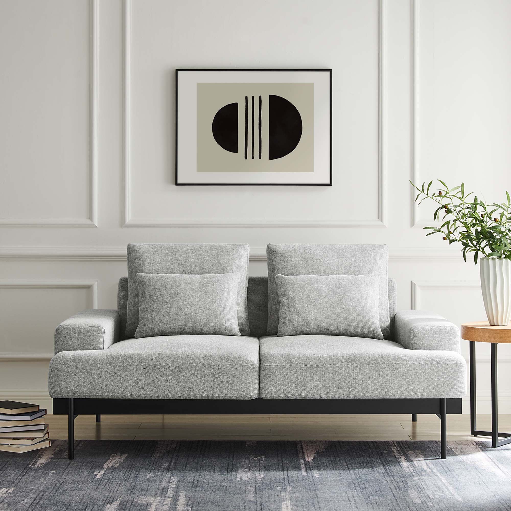 Proximity Upholstered Fabric Loveseat