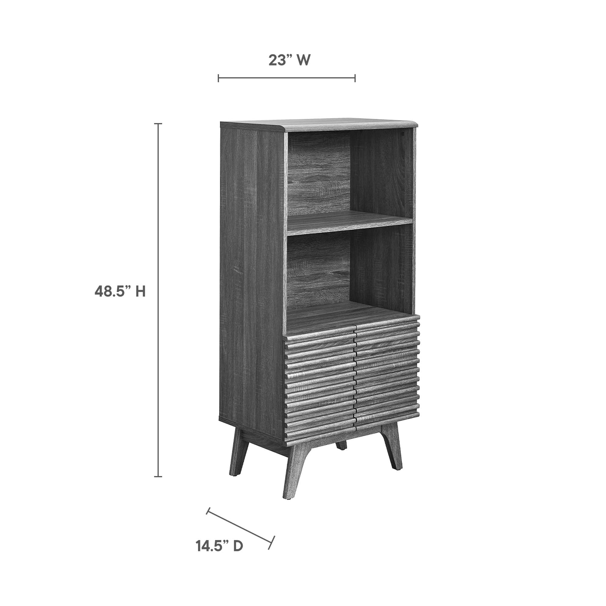 Render Display Cabinet Bookshelf