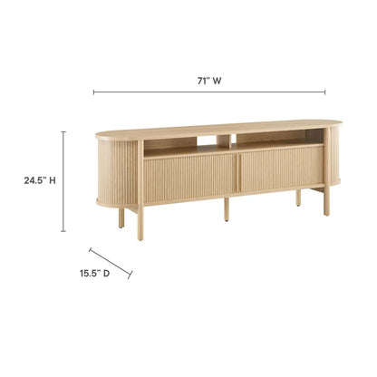 Cadence Oak 71" TV Stand