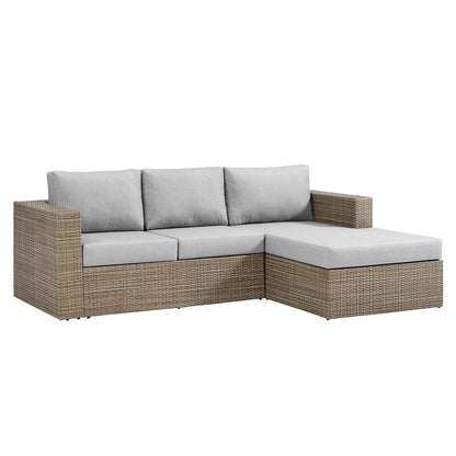 Convene Outdoor Patio Outdoor Patio L-Shaped Sectional Sofa