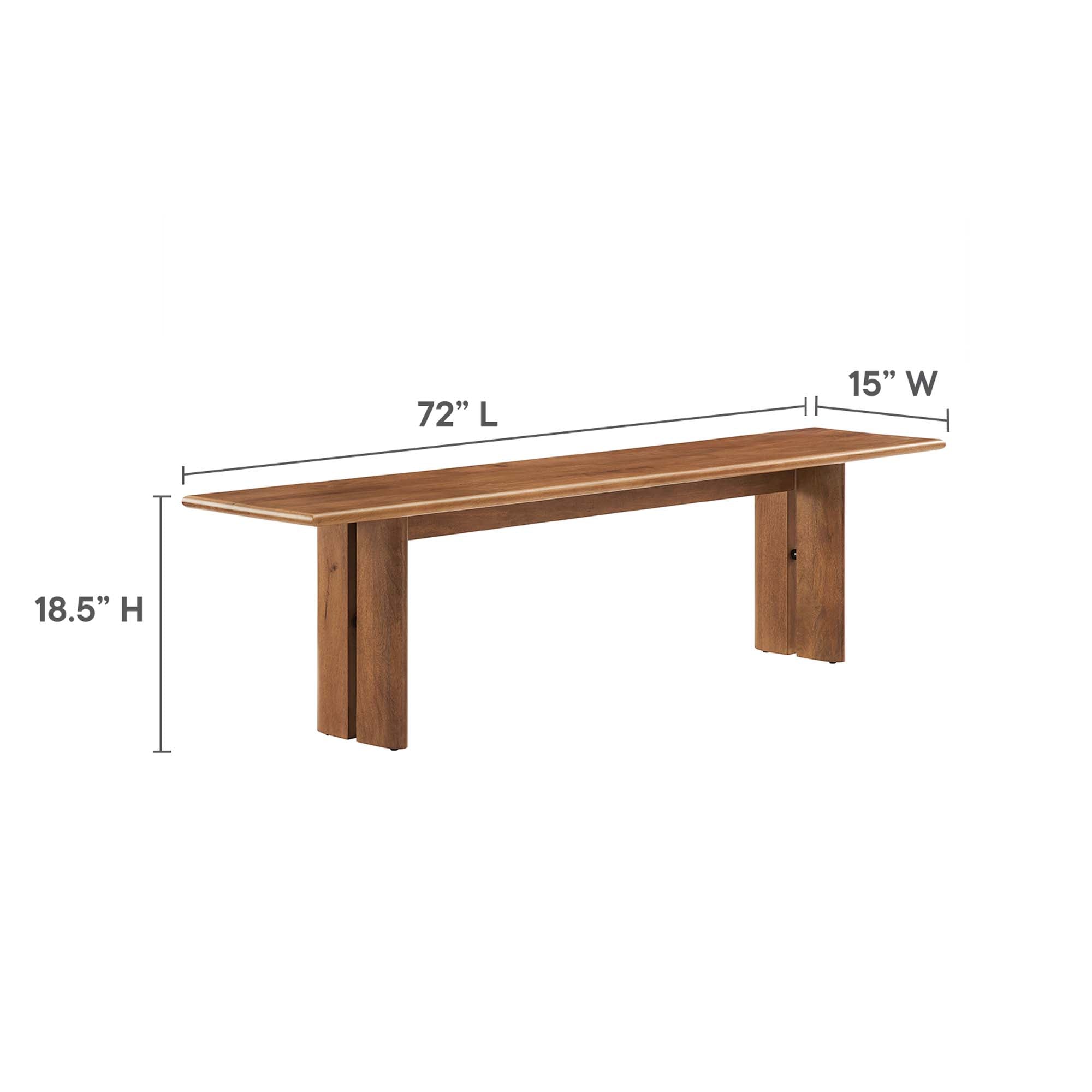 Amistad 72" Wood Bench