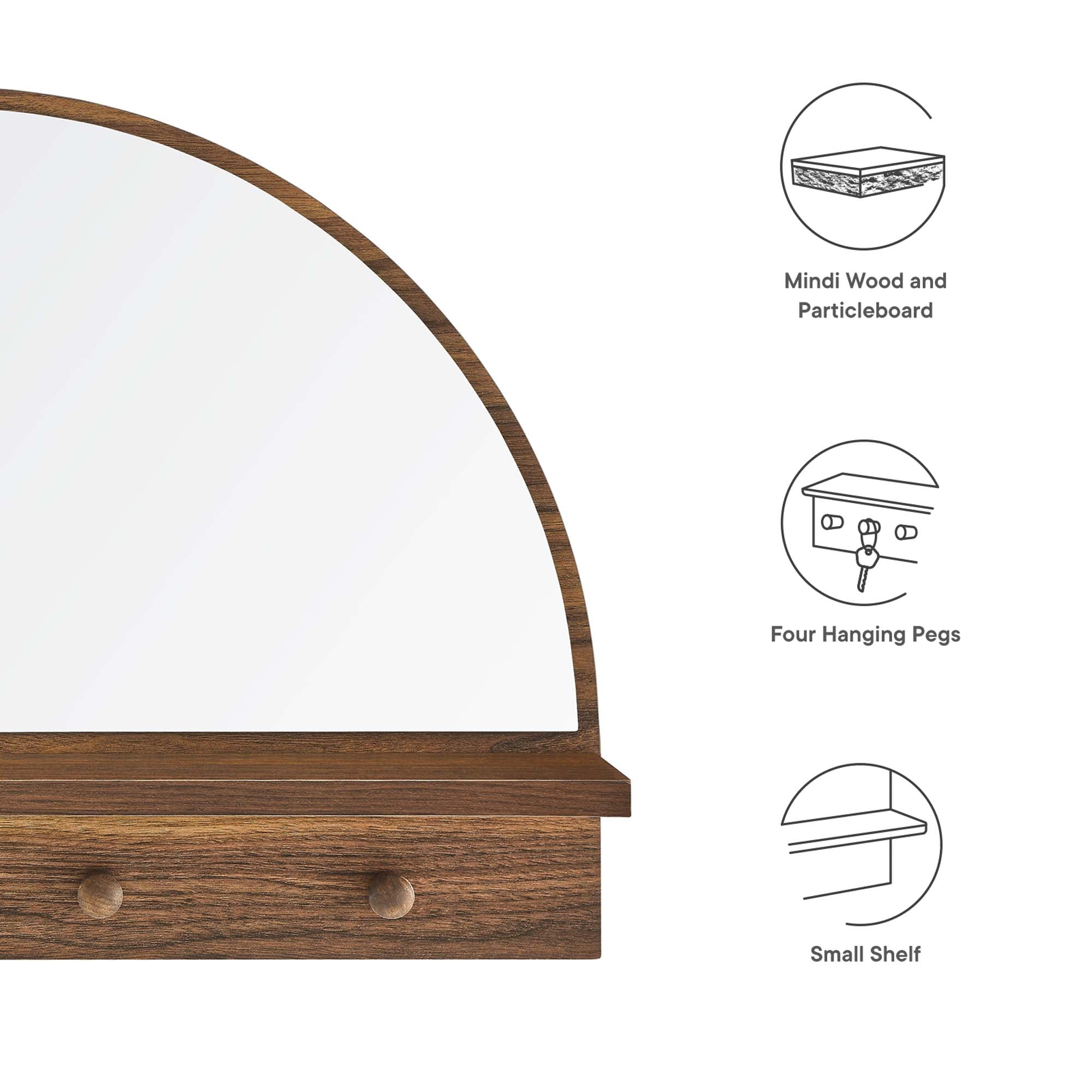 Moonbeam Arched Mirror