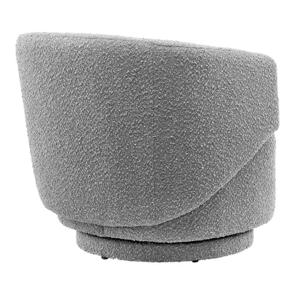 Celestia Boucle Fabric Swivel Chair