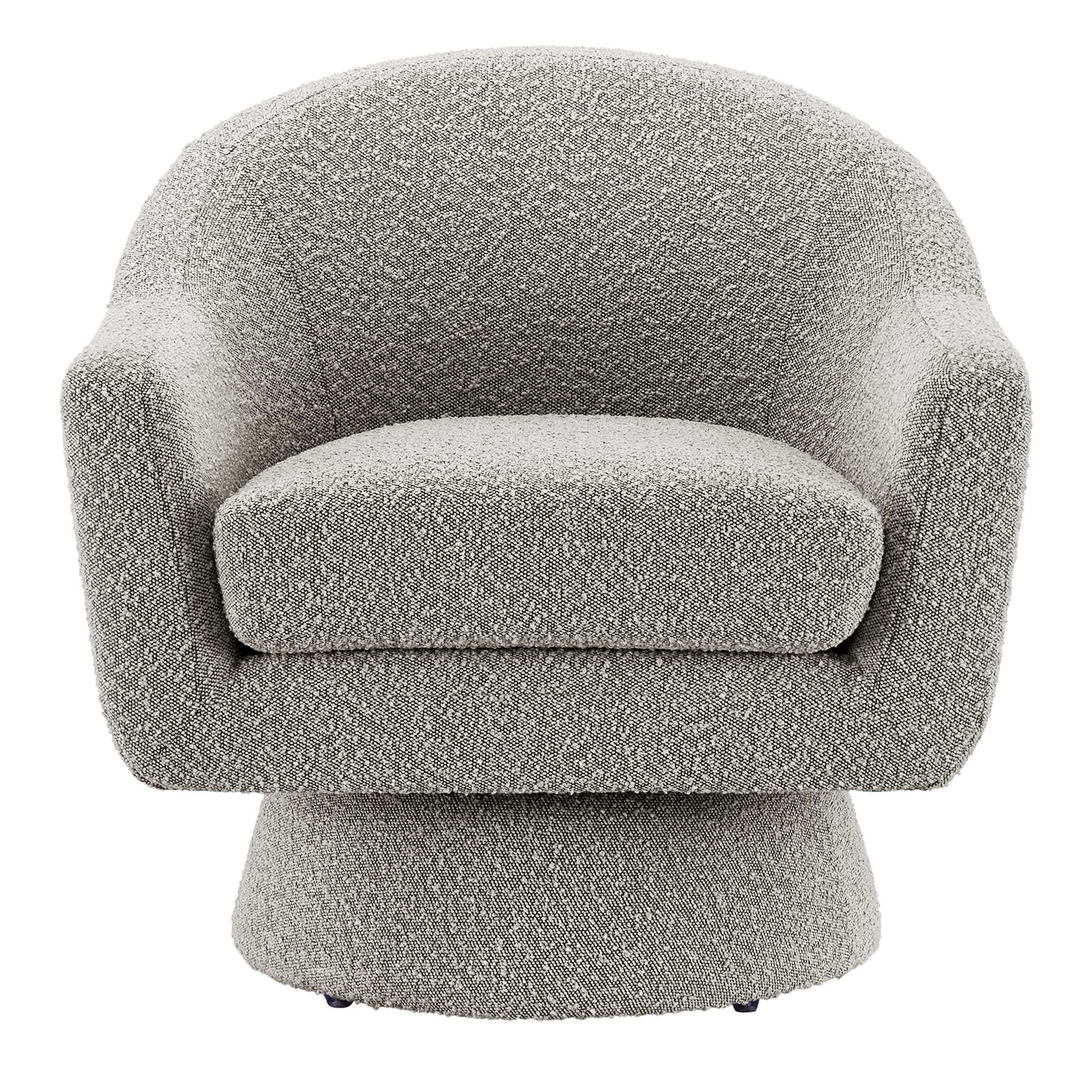 Astral Boucle Fabric Swivel Chair