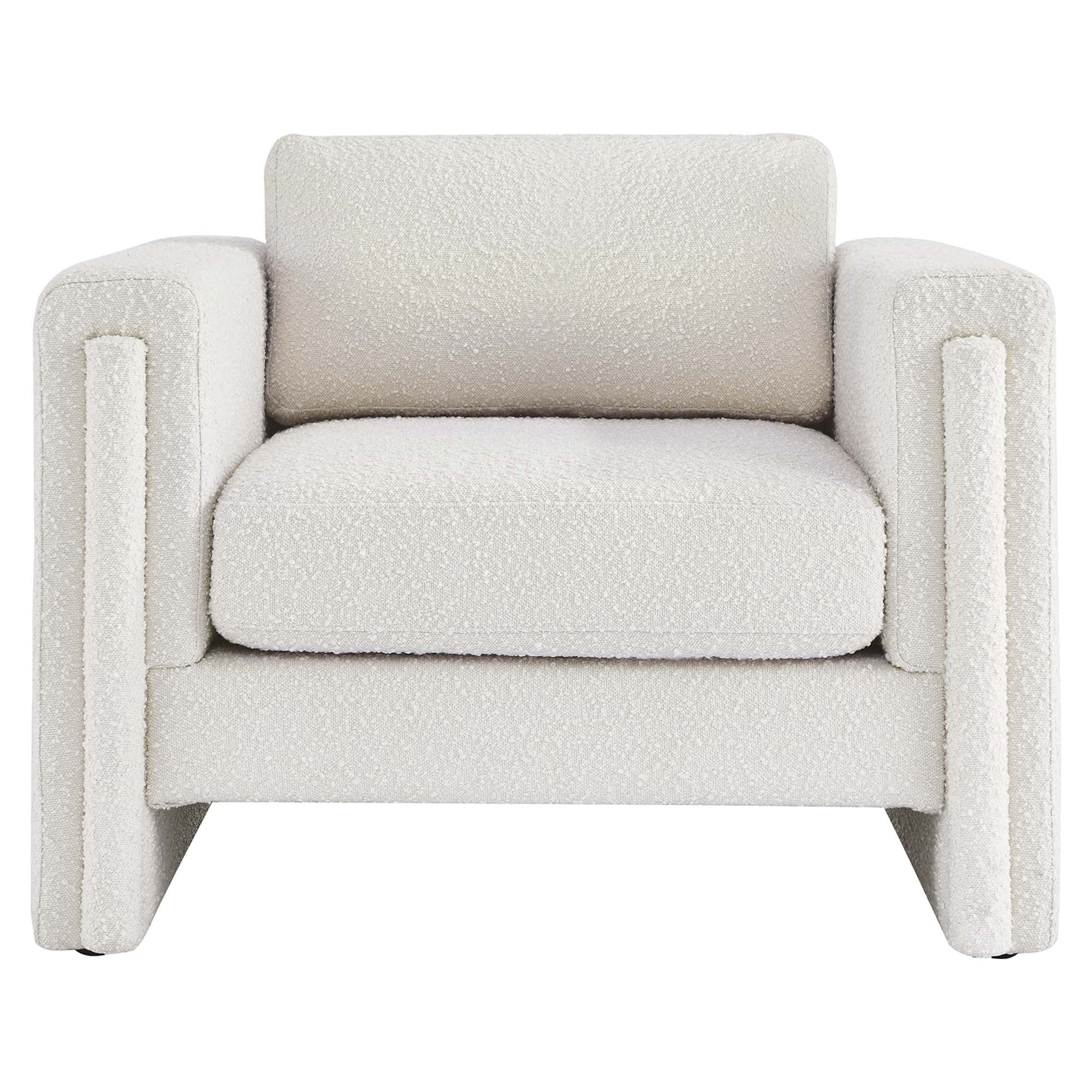 Visible Boucle Fabric Armchair